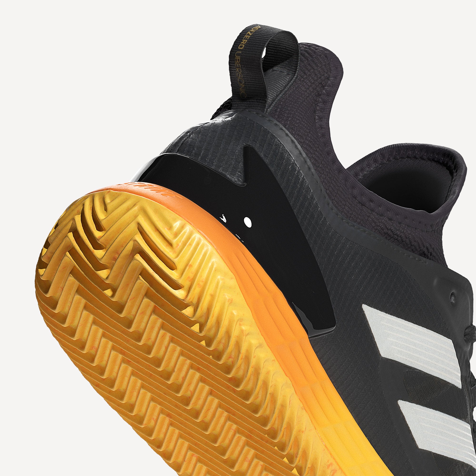 adidas adizero Ubersonic 4.1 Men's Clay Court Tennis Shoes - Black (8)