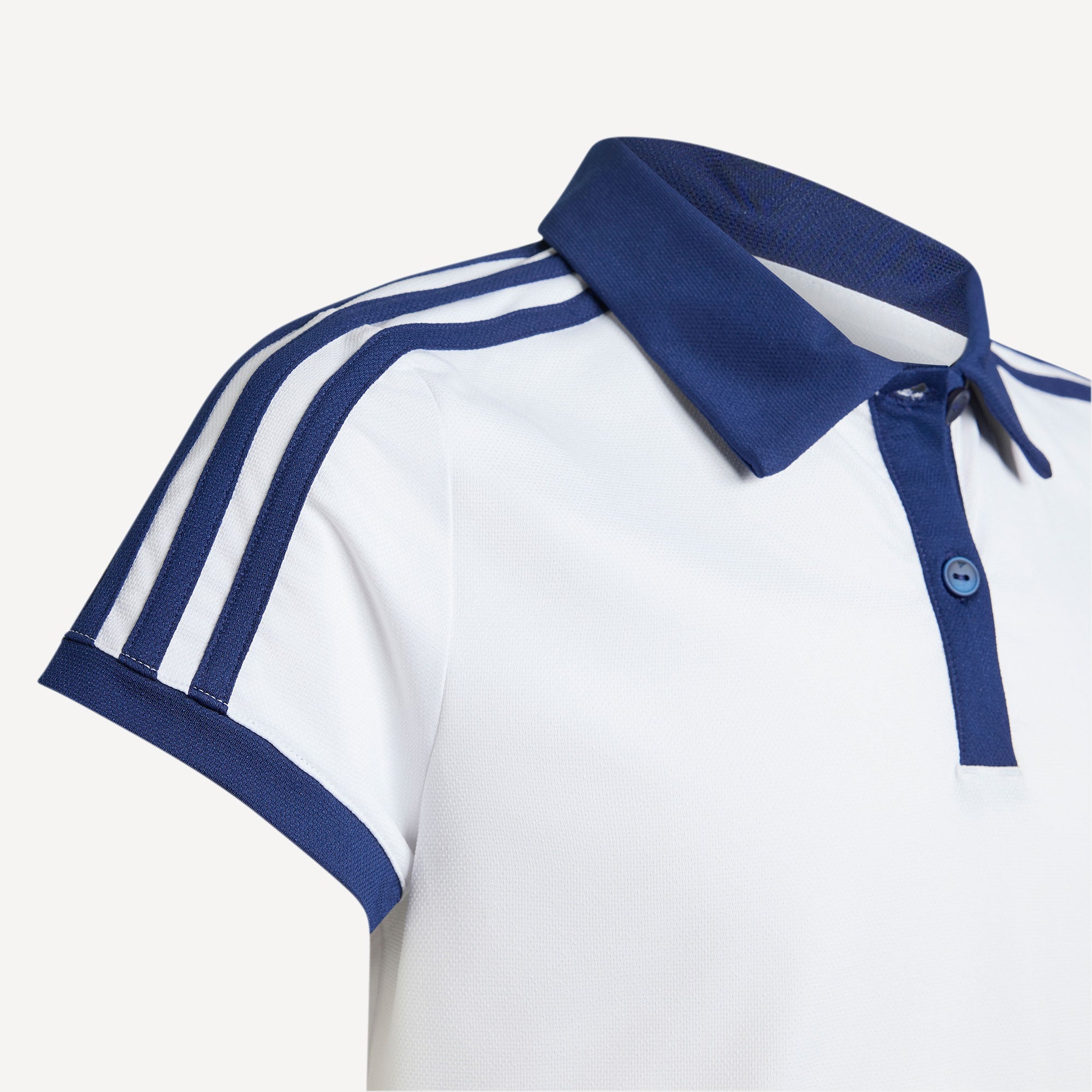adidas Classics Girls' Tennis Polo - White (4)