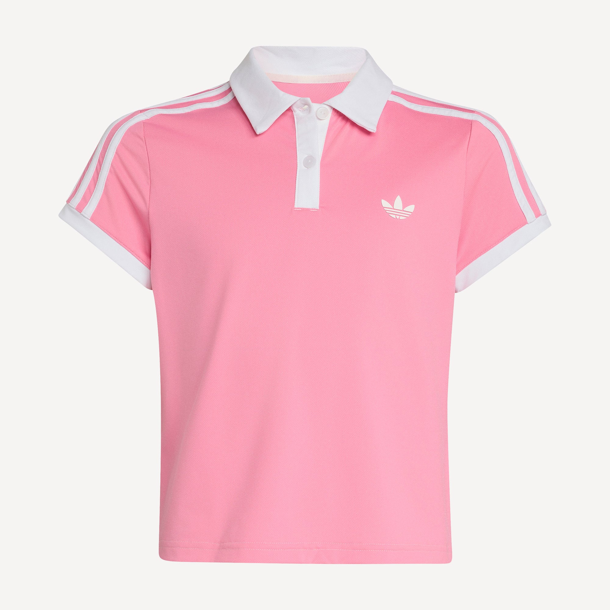 adidas Classics Girls' Tennis Polo - Pink (1)