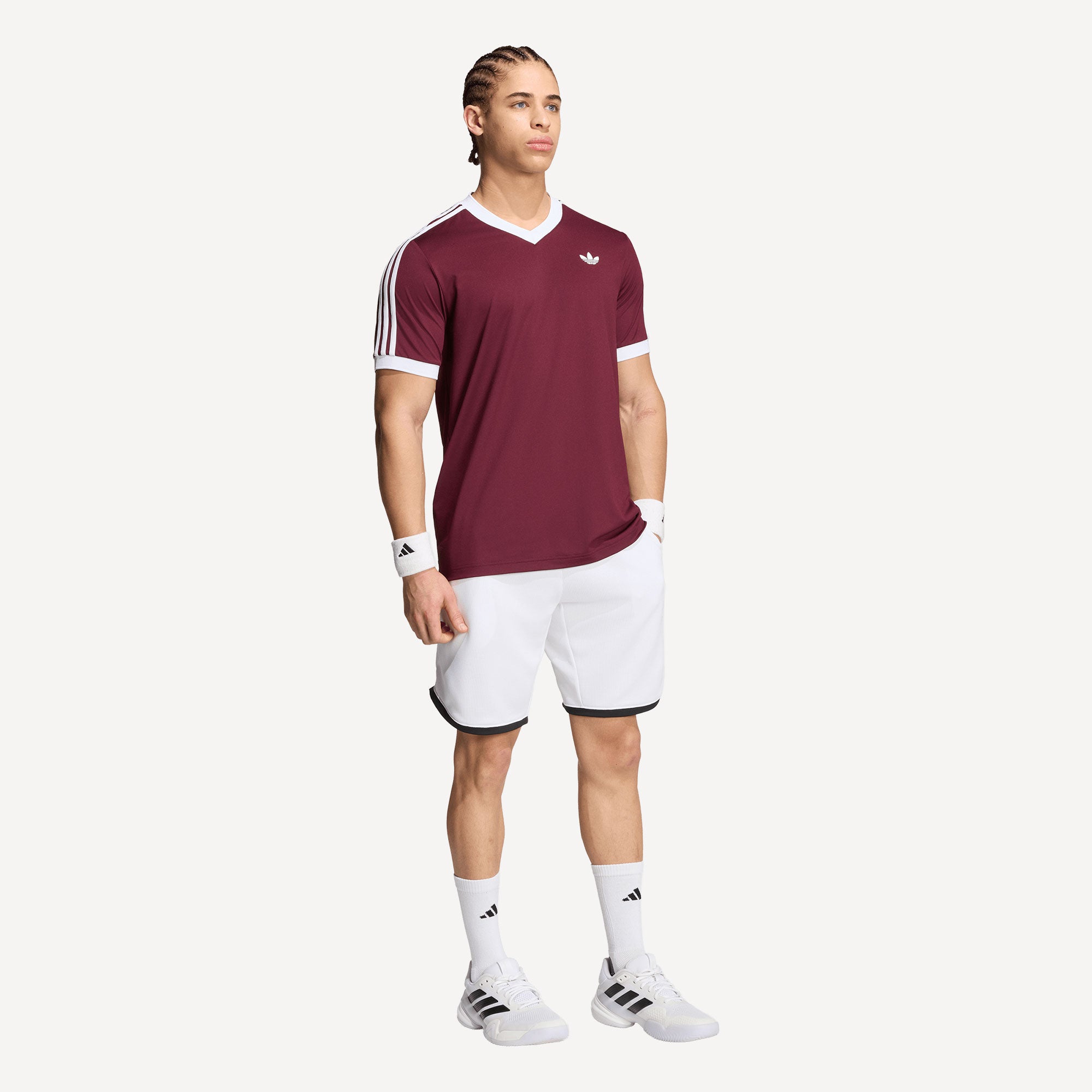 adidas Classics Men's Tennis Shirt - Red (3)