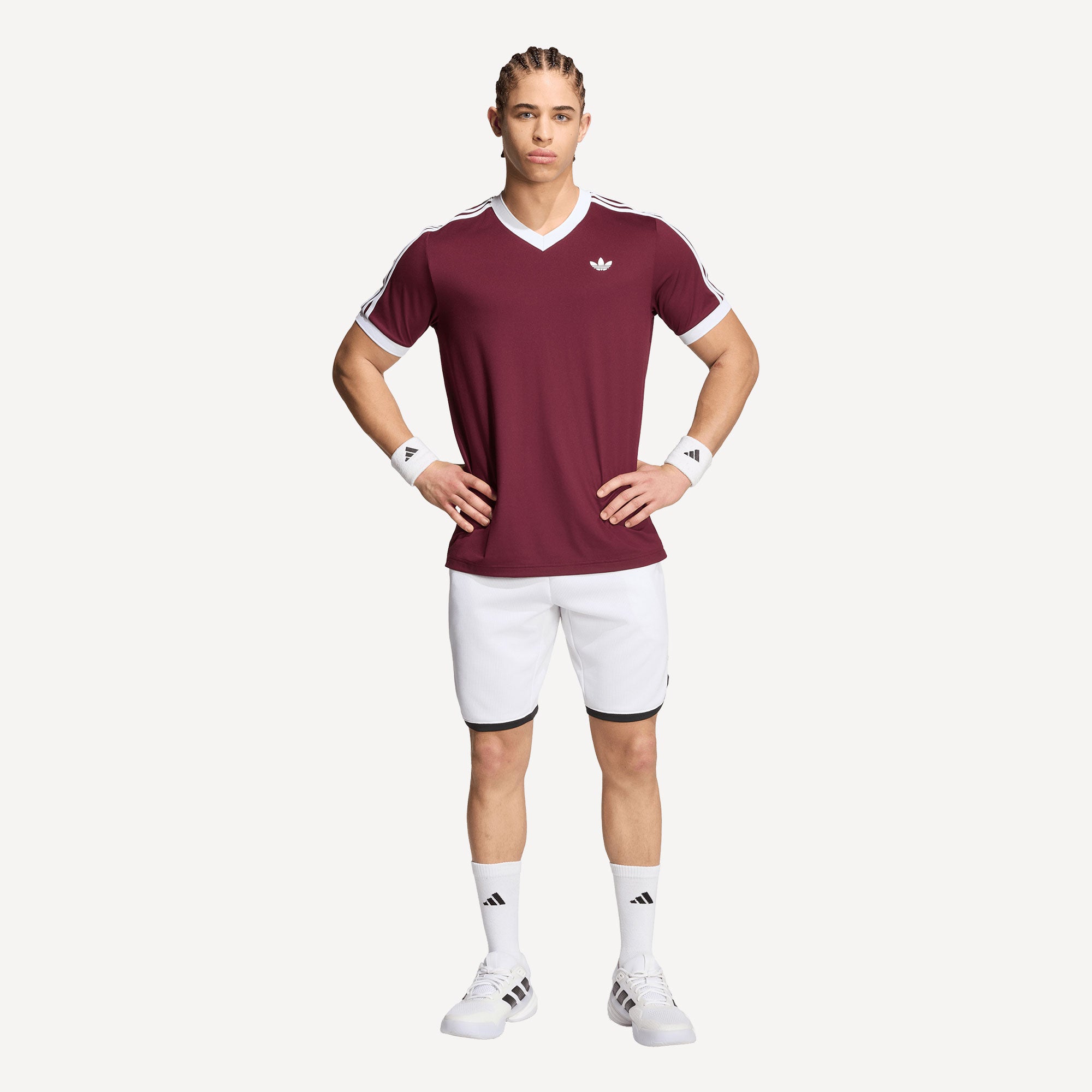 adidas Classics Men's Tennis Shirt - Red (4)