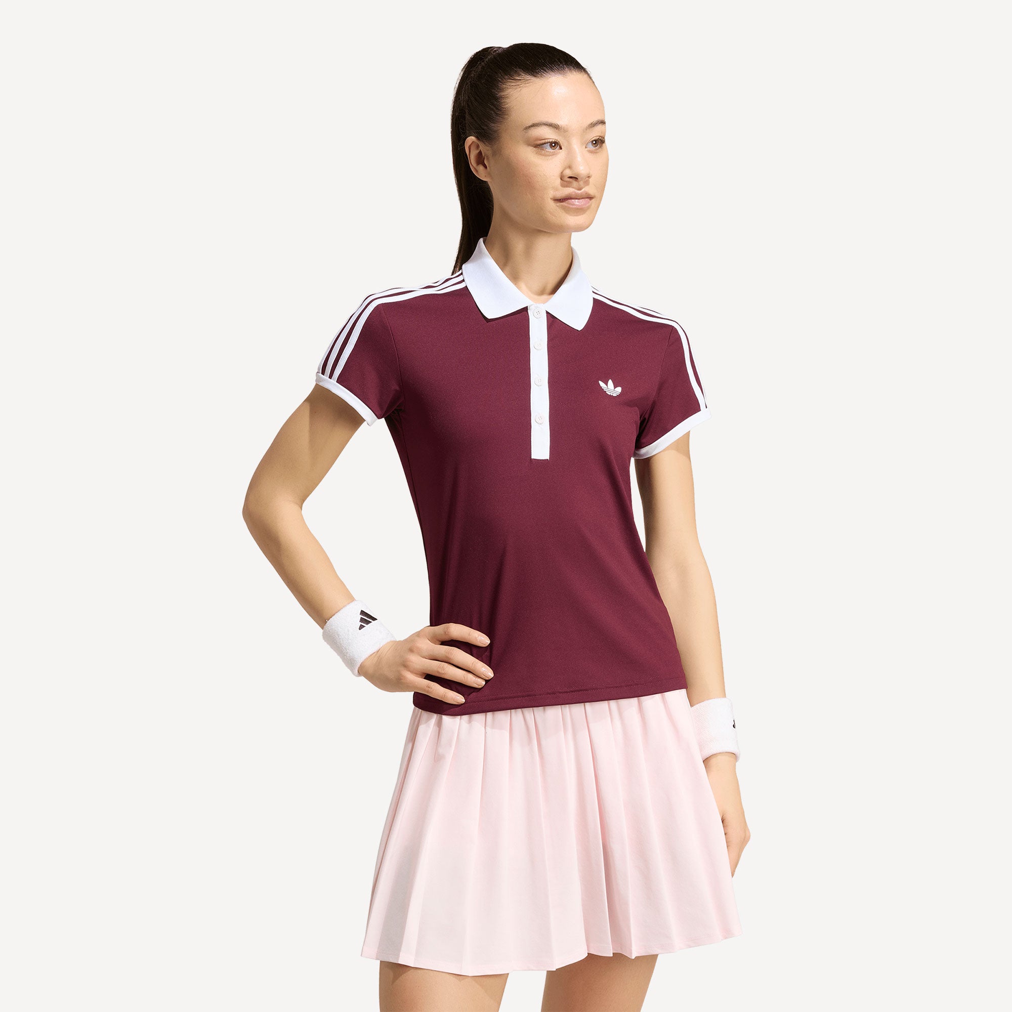 adidas Classics Women's Tennis Polo - Red (1)