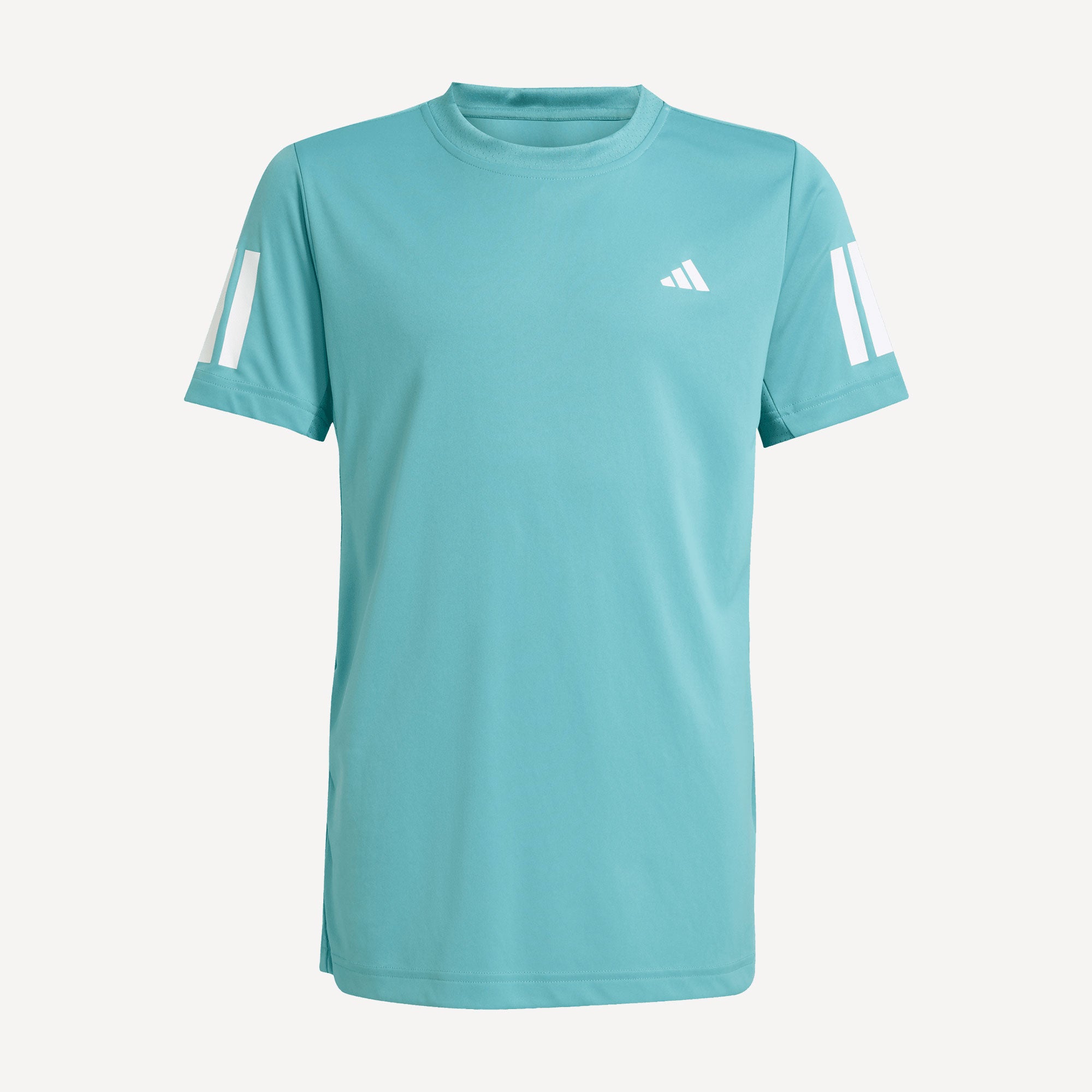 adidas Club Boys' 3-Stripes Tennis Shirt - Green (1)