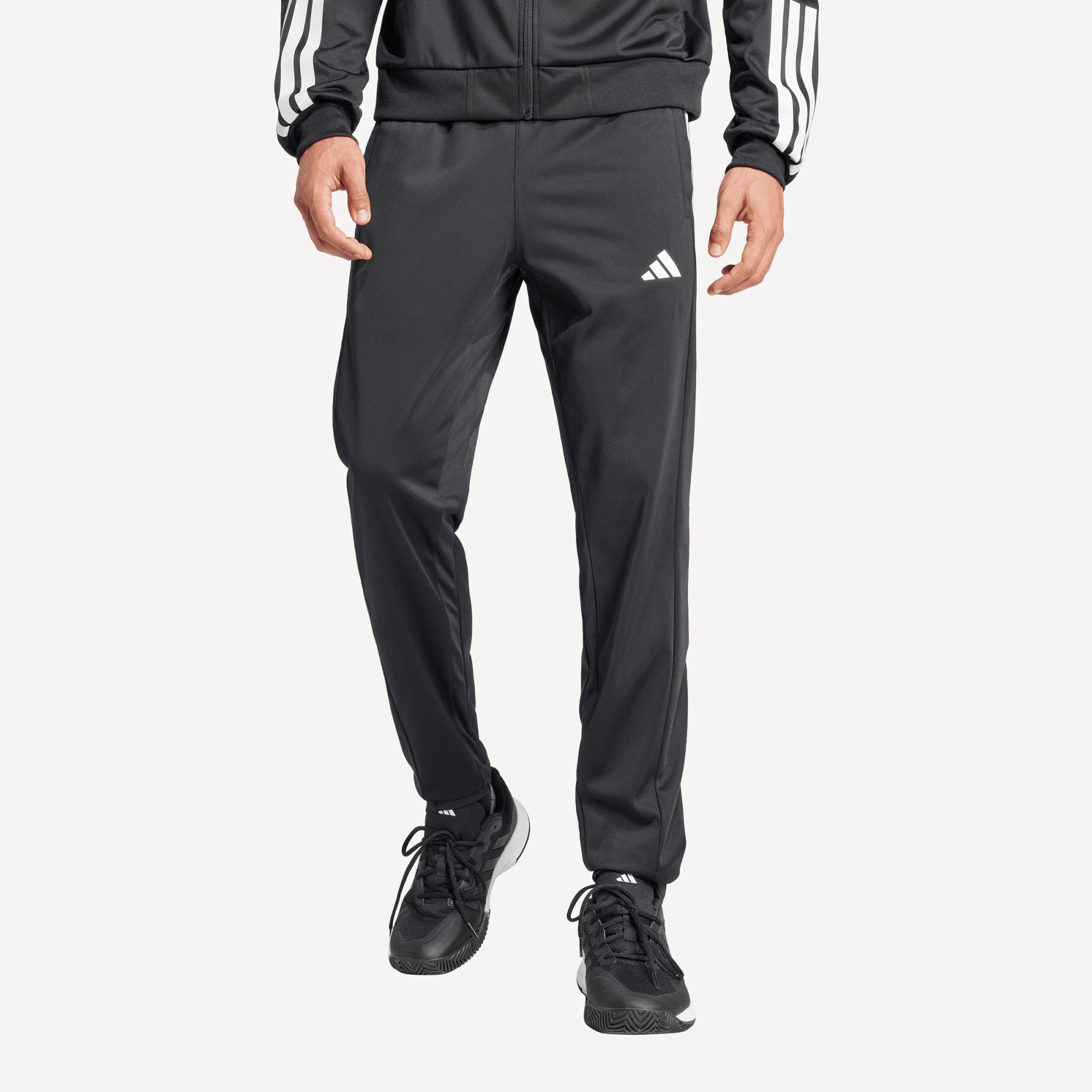 adidas Club Men's 3-Stripes Knitted Tennis Pants - Black (1)