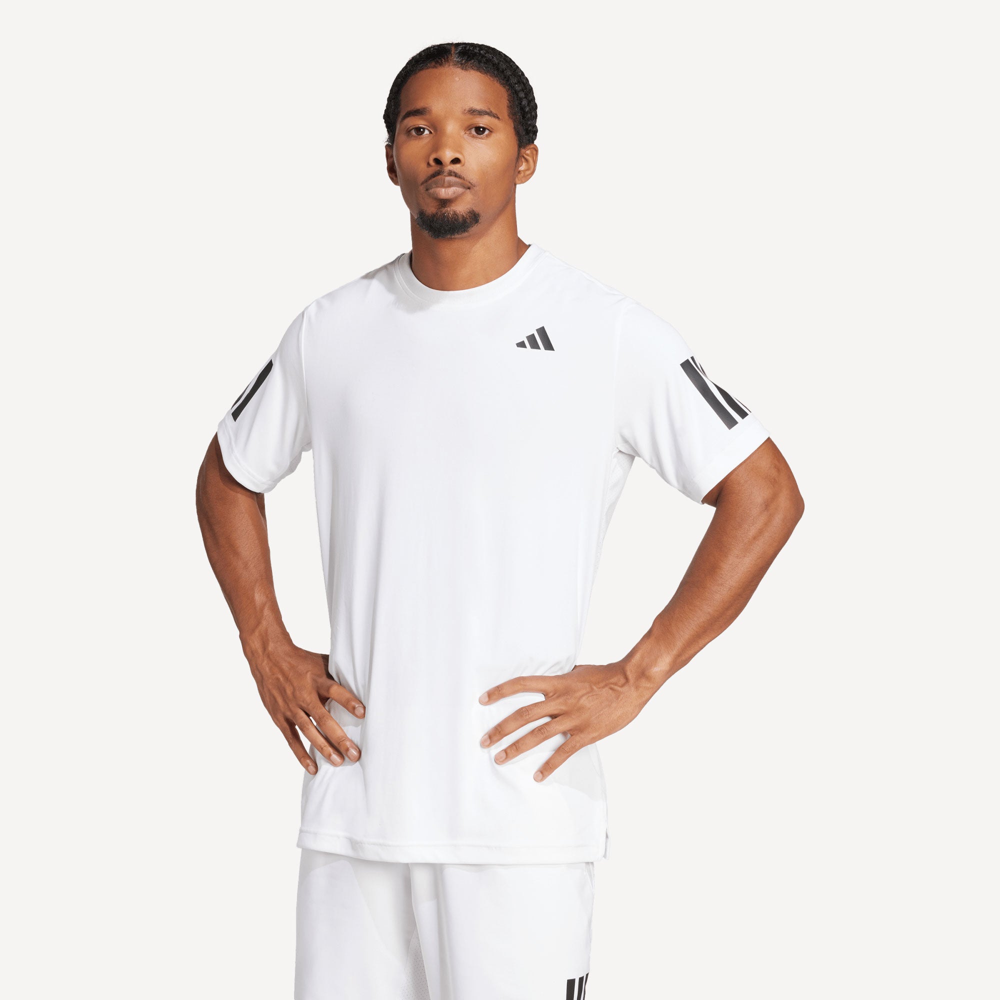 adidas Club Men's 3-Stripes Tennis Shirt - White (1)