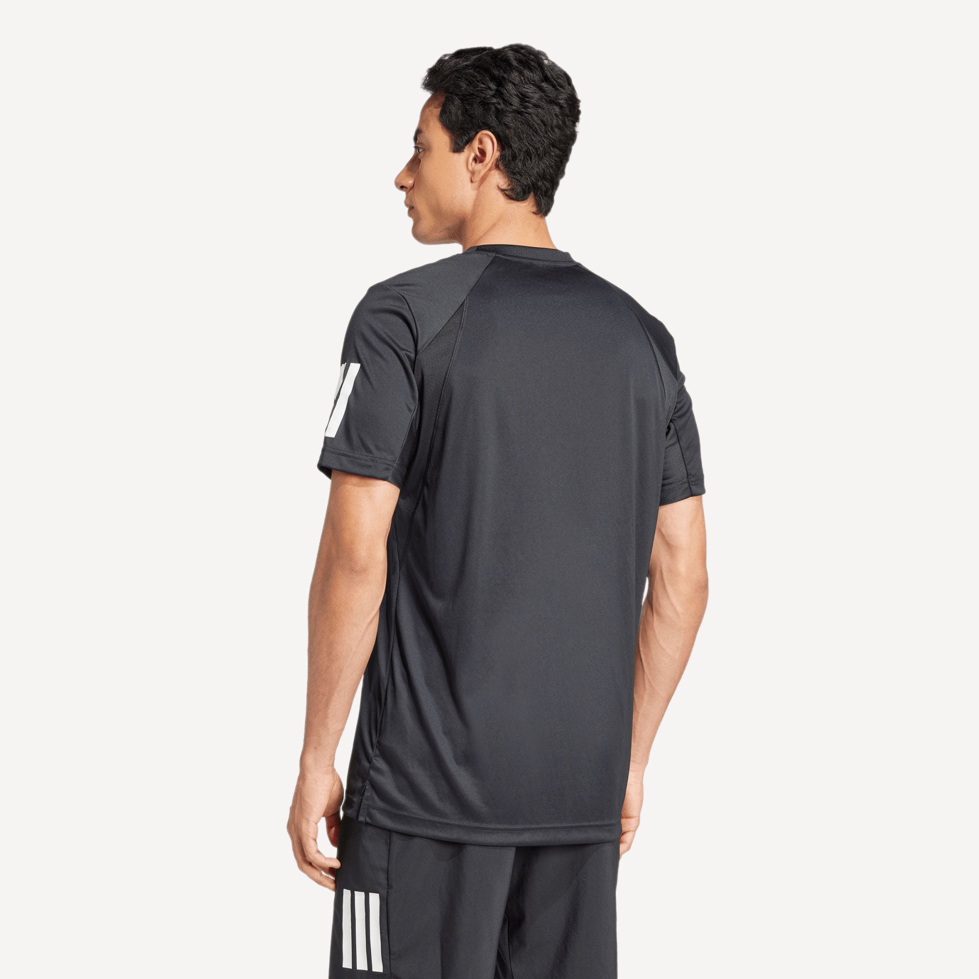 adidas Club Men's 3-Stripes Tennis Shirt - Black (2)