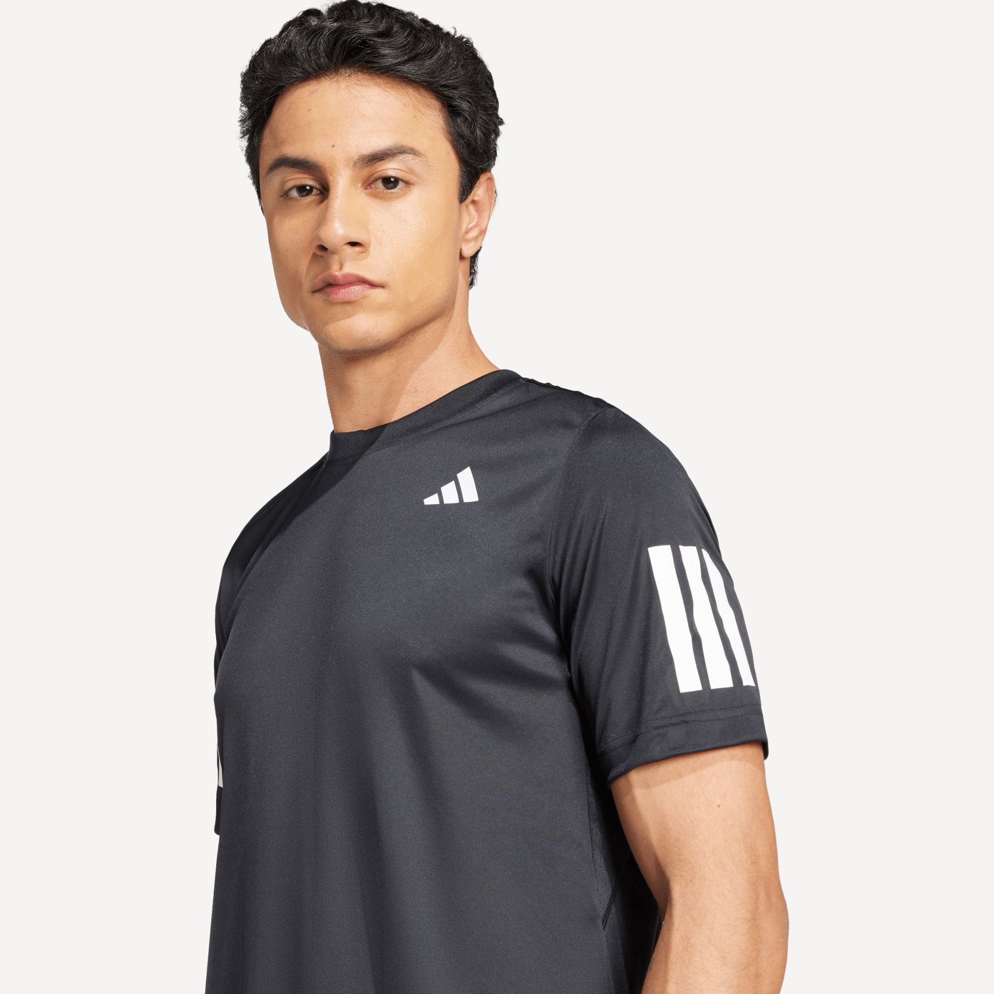 adidas Club Men's 3-Stripes Tennis Shirt - Black (4)