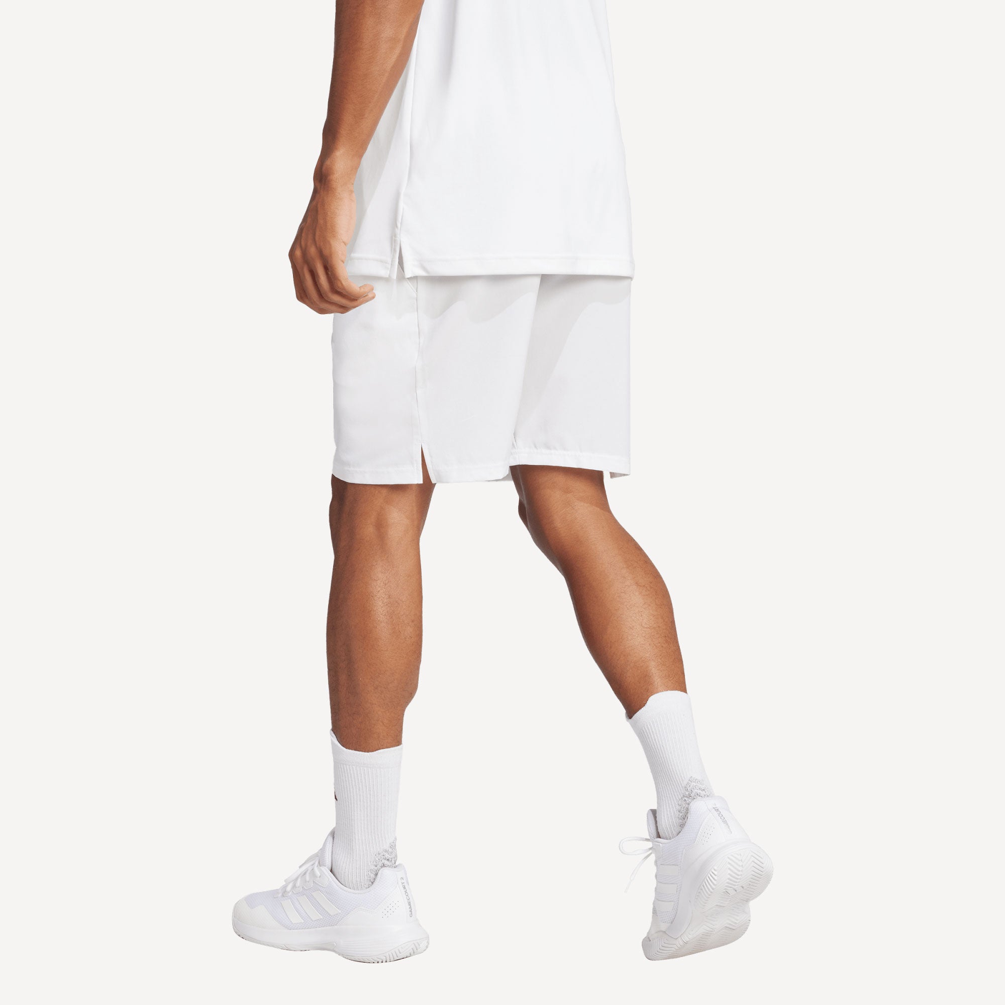 adidas Club Men's Stretch Woven 7-Inch Tennis Shorts - White (2)