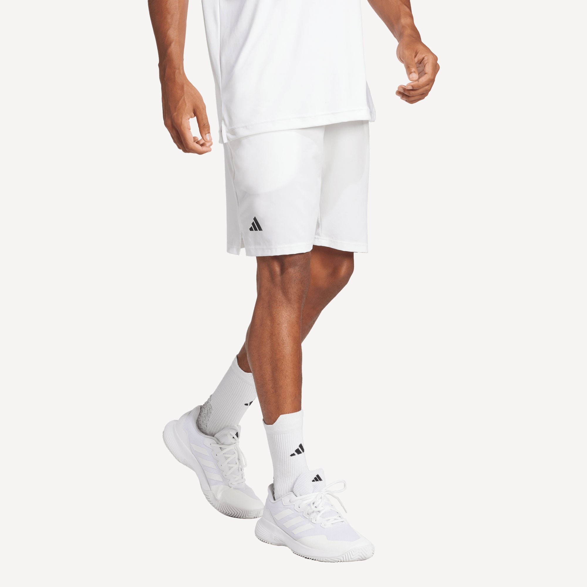 adidas Club Men's Stretch Woven 7-Inch Tennis Shorts - White (3)