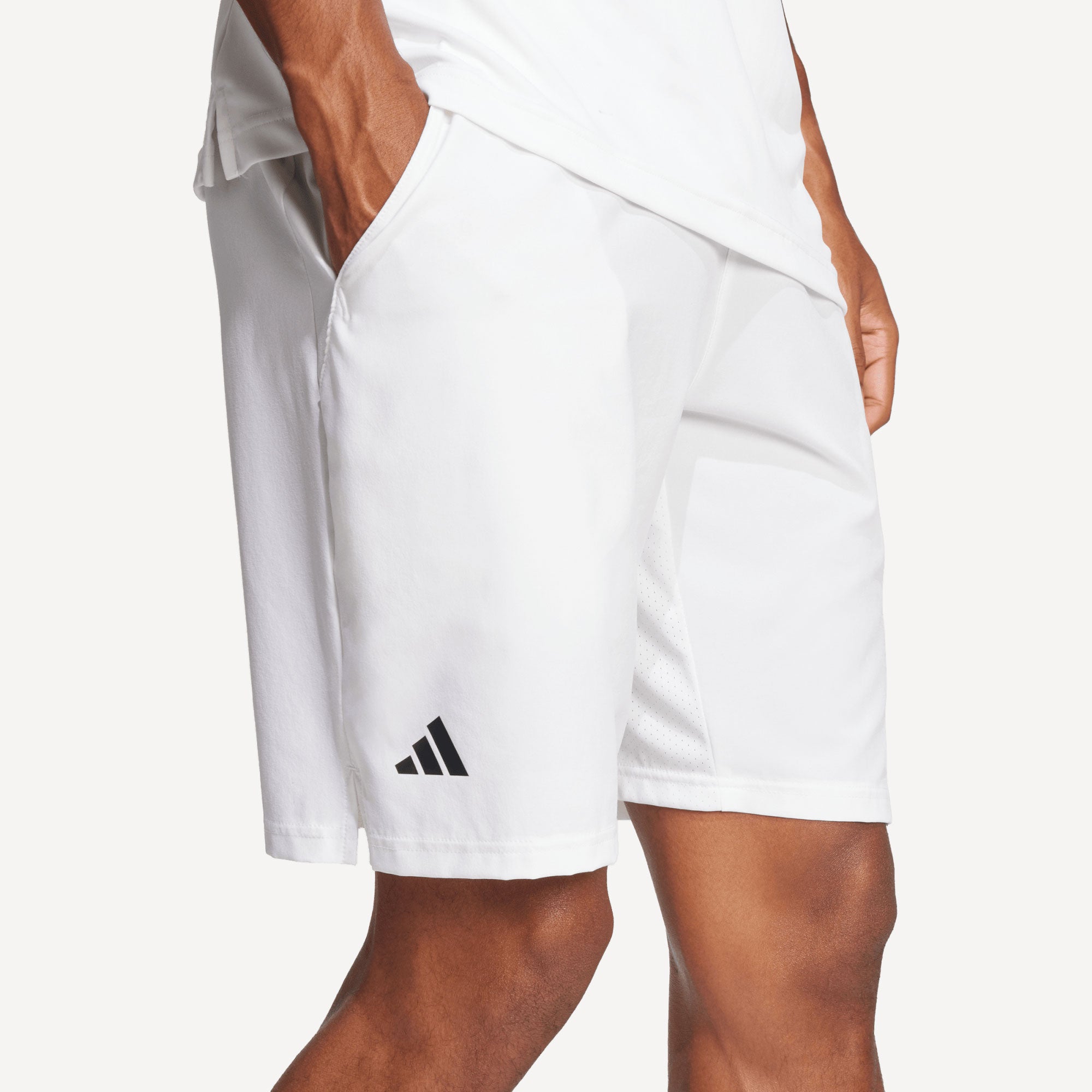 adidas Club Men's Stretch Woven 7-Inch Tennis Shorts - White (4)