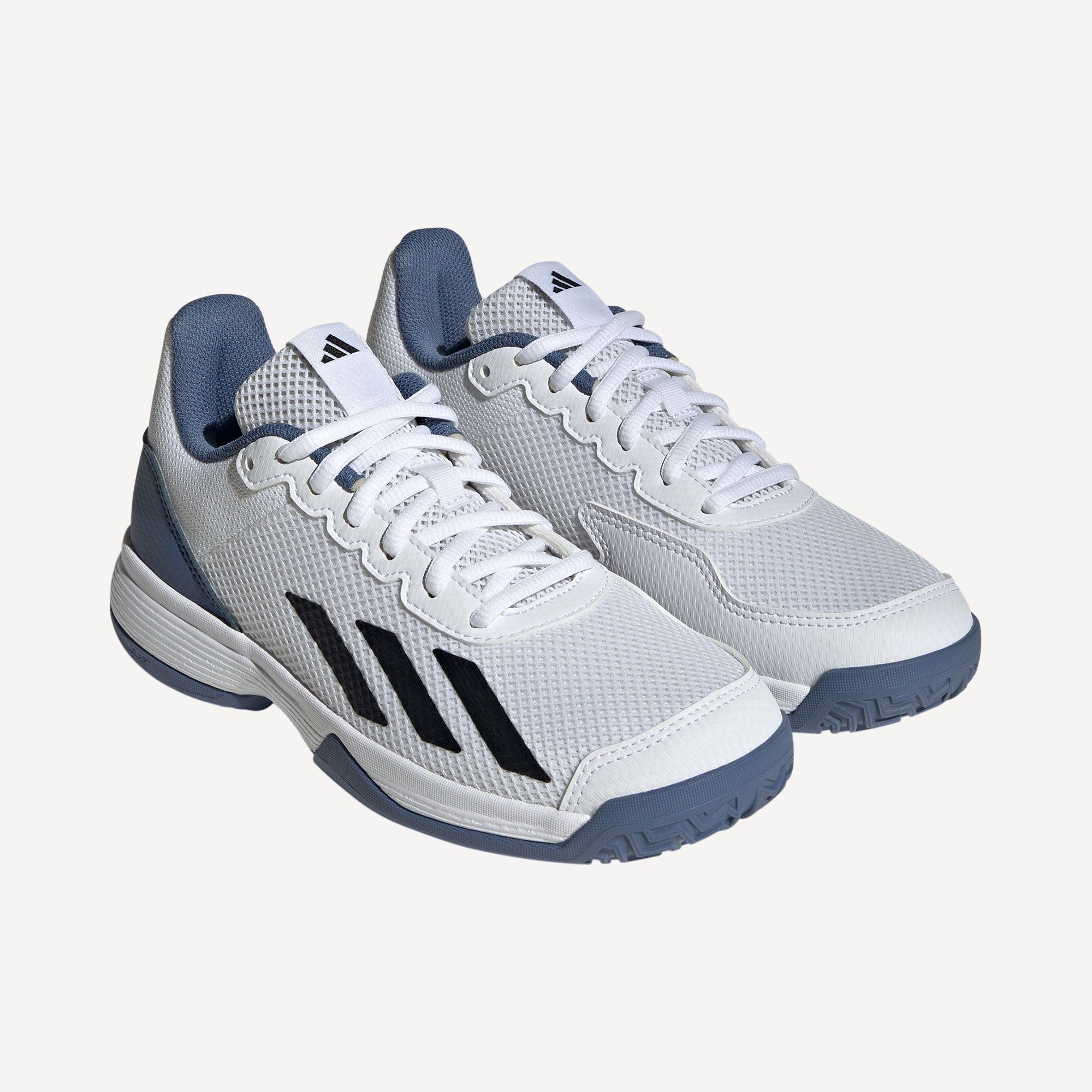 adidas Courtflash Kids' Tennis Shoes - White (5)