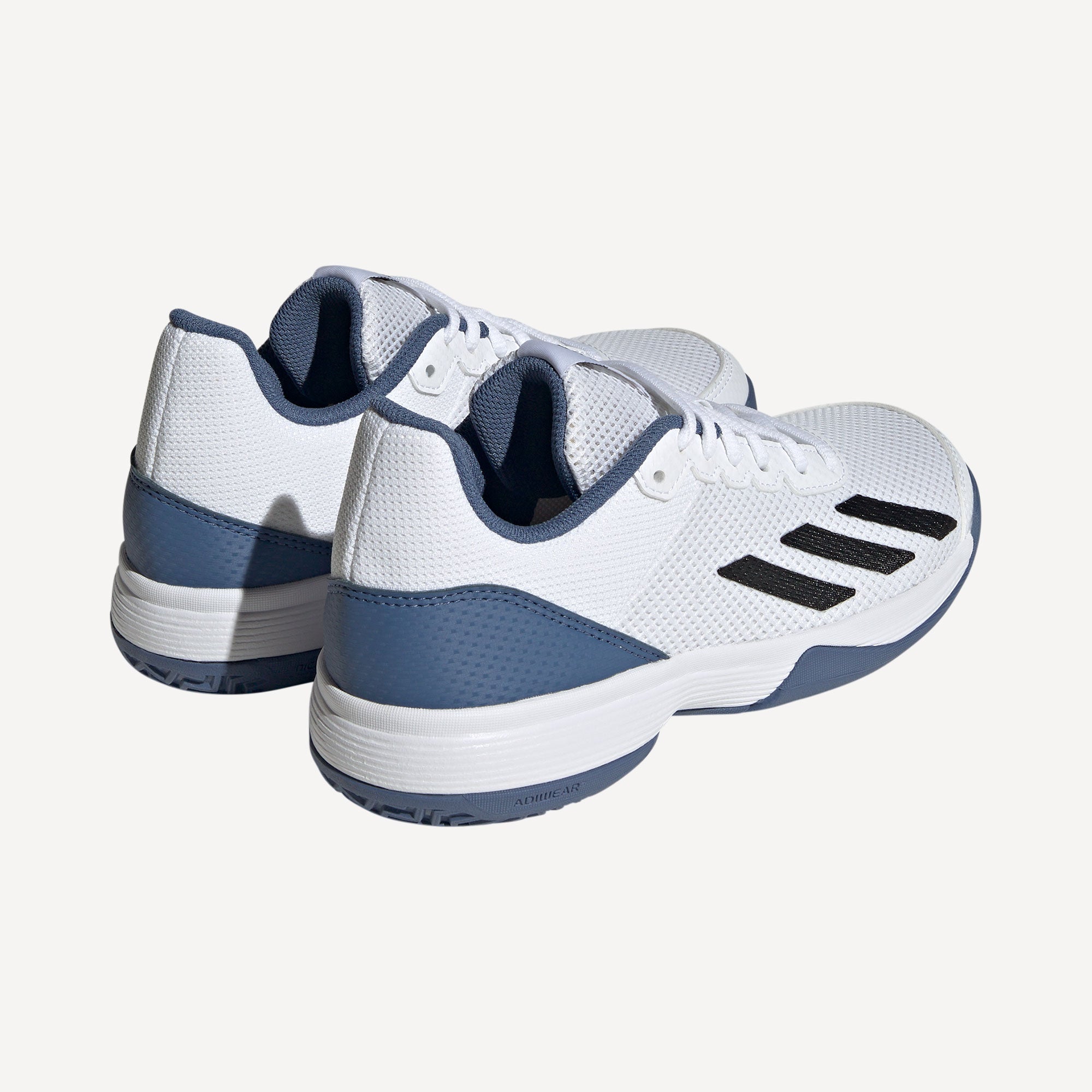 adidas Courtflash Kids' Tennis Shoes - White (6)