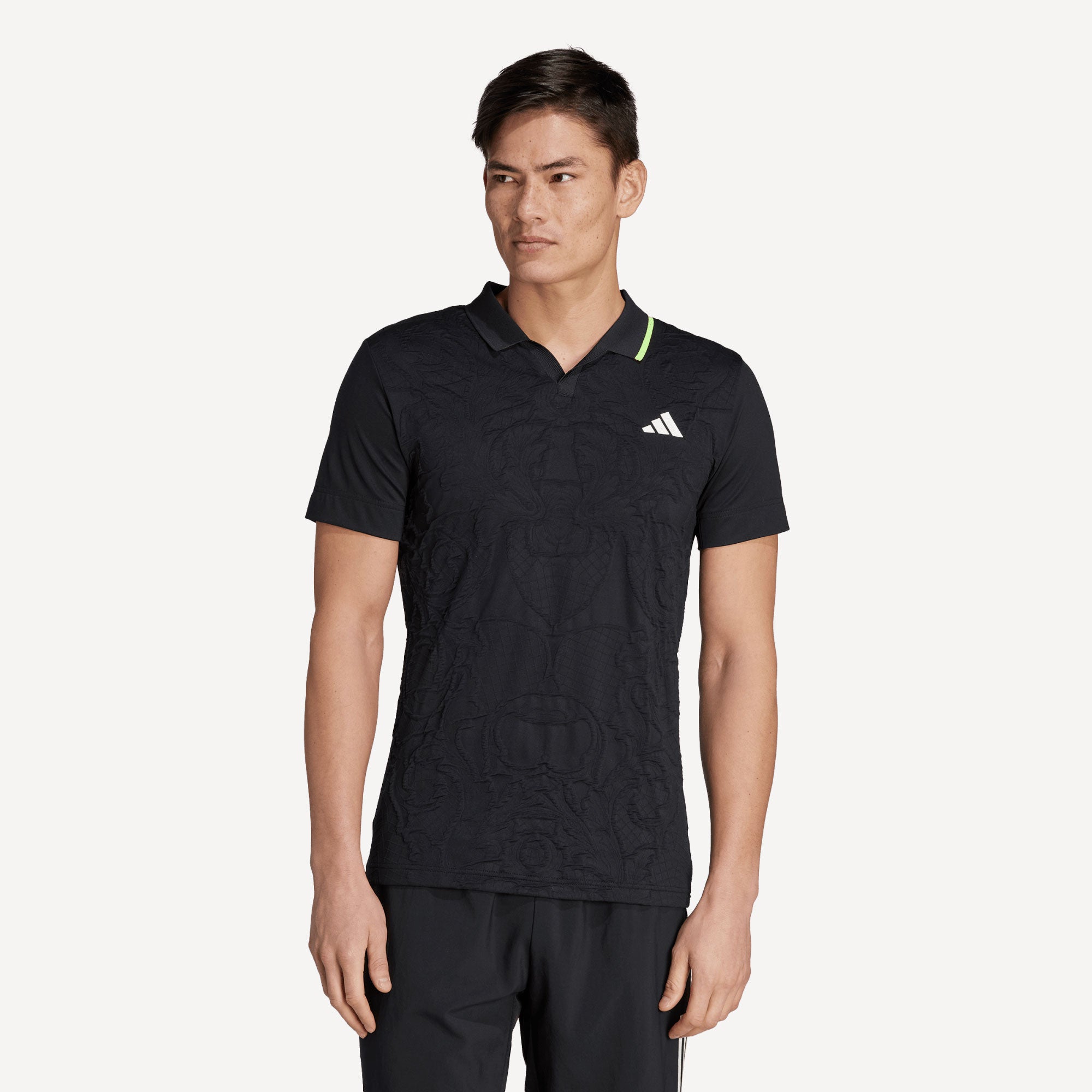 adidas Freelift London Pro Men's Tennis Polo Black (1)