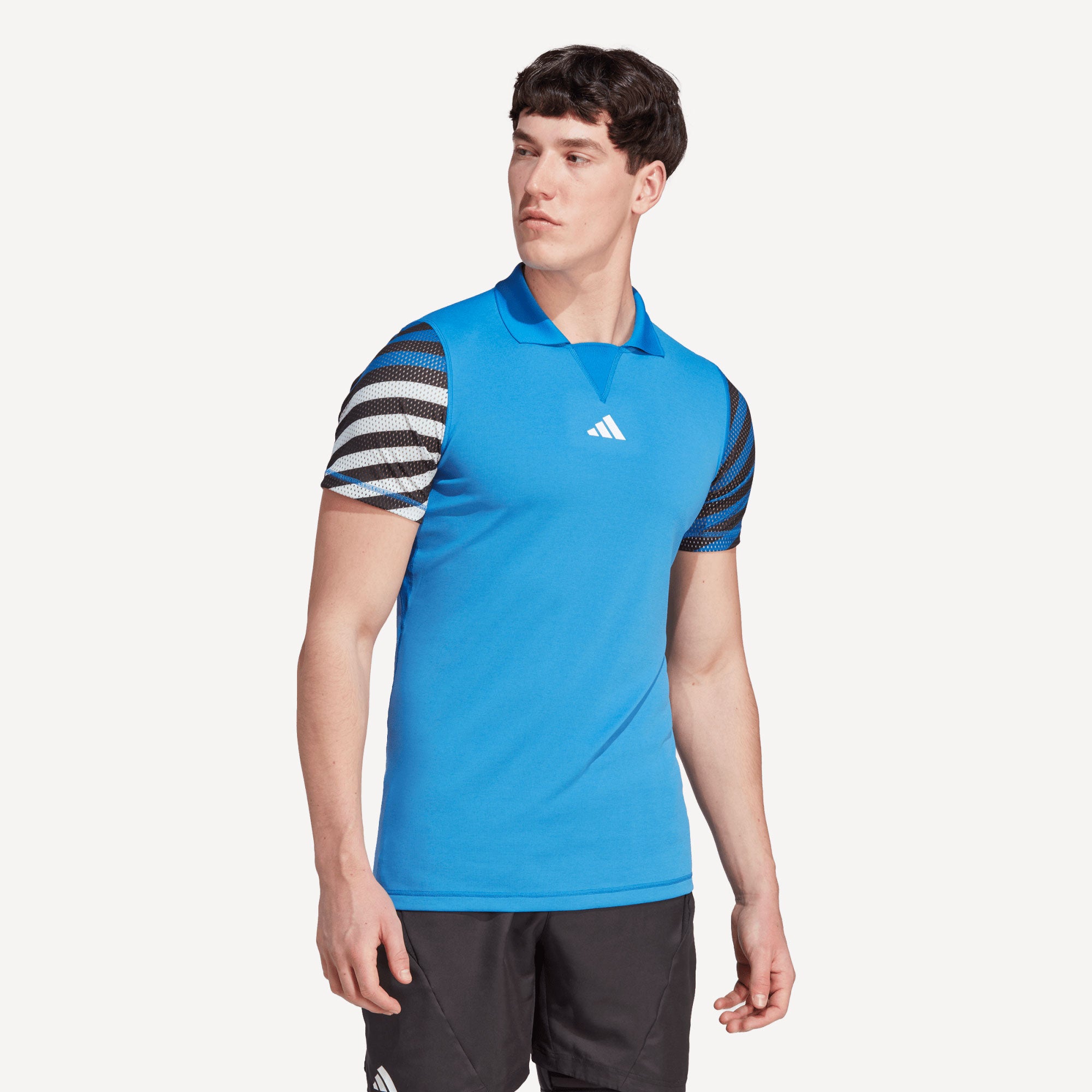 adidas Freelift New York Pro Men's Tennis Polo Blue (1)