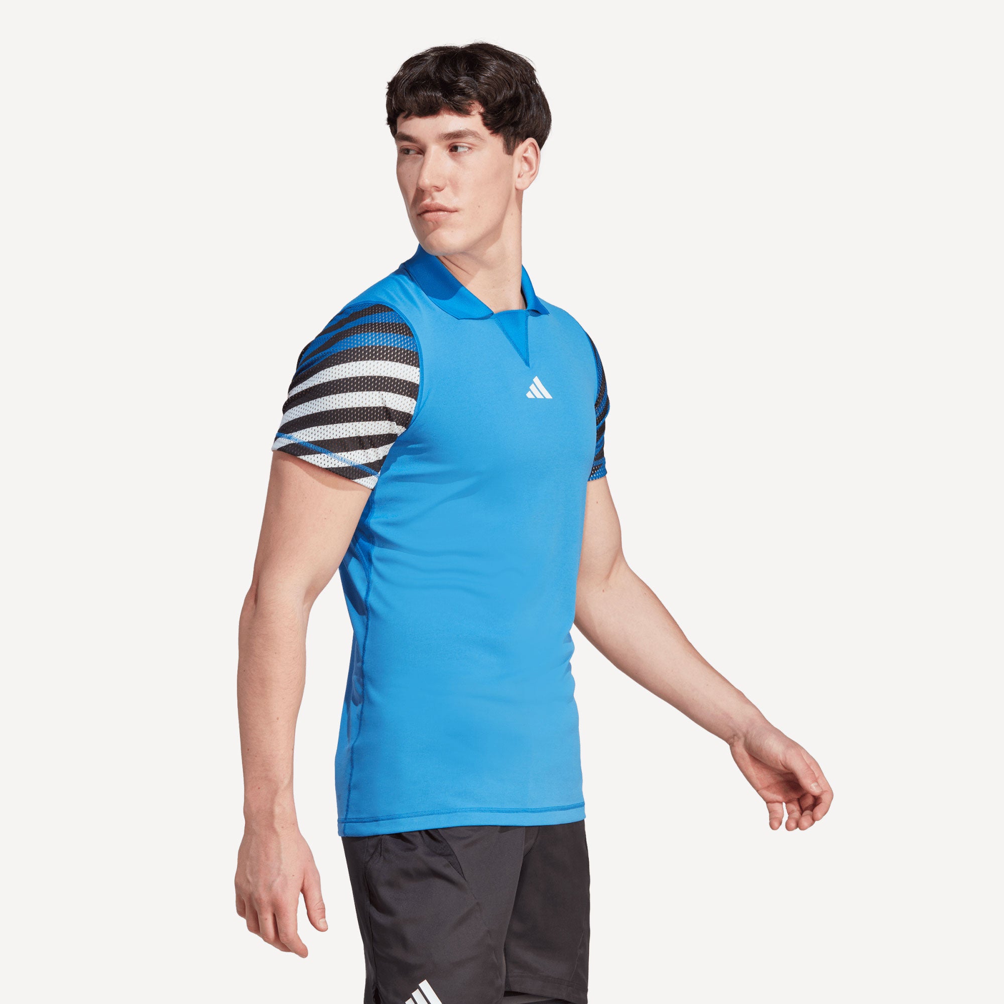 adidas Freelift New York Pro Men's Tennis Polo Blue (3)