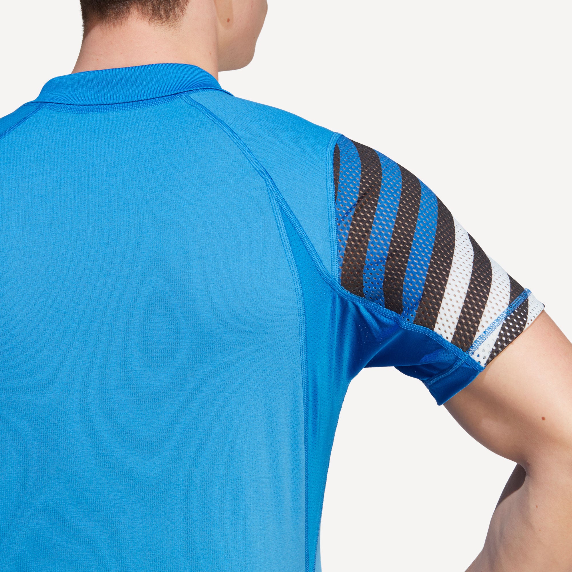 adidas Freelift New York Pro Men's Tennis Polo Blue (5)