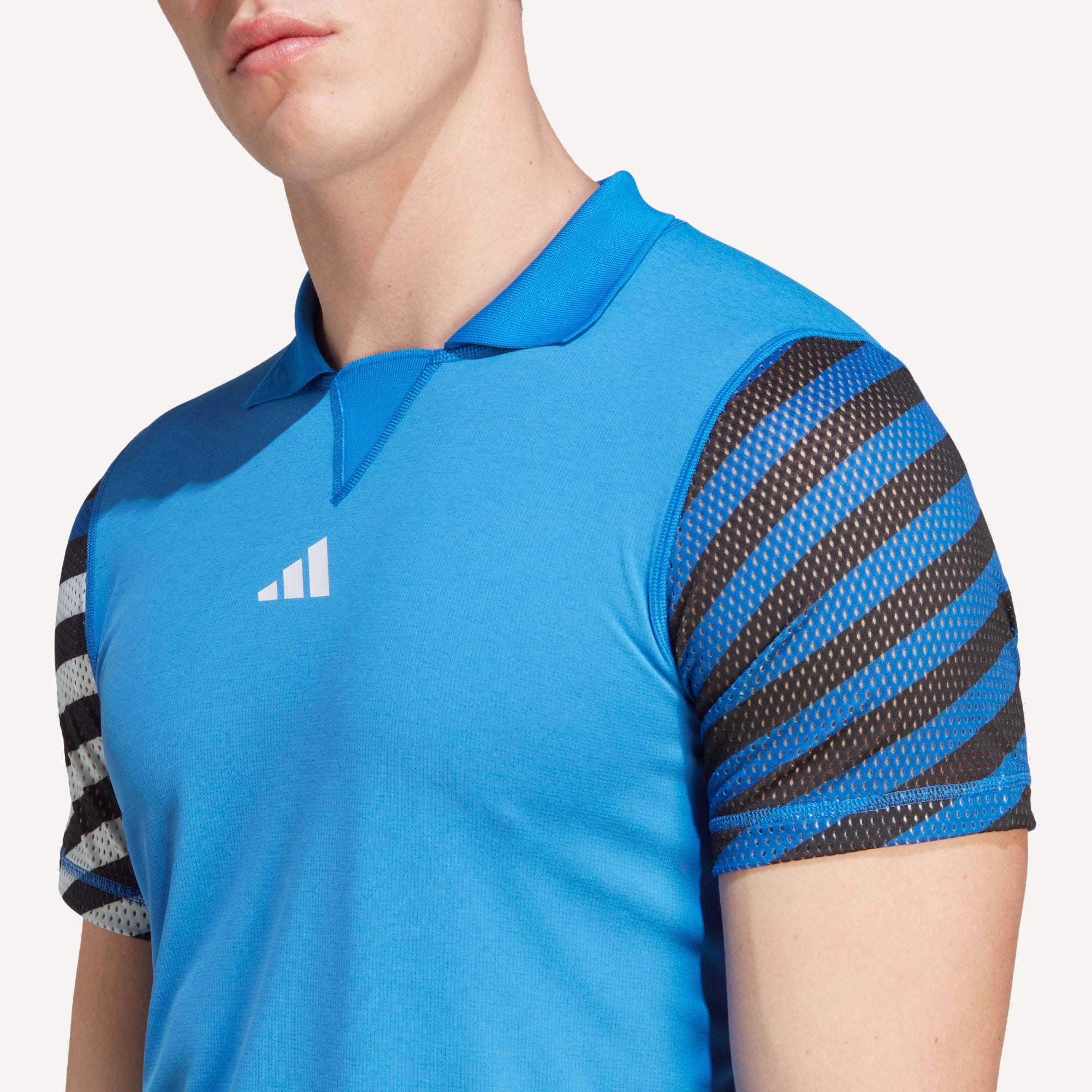 adidas Freelift New York Pro Men's Tennis Polo Blue (6)