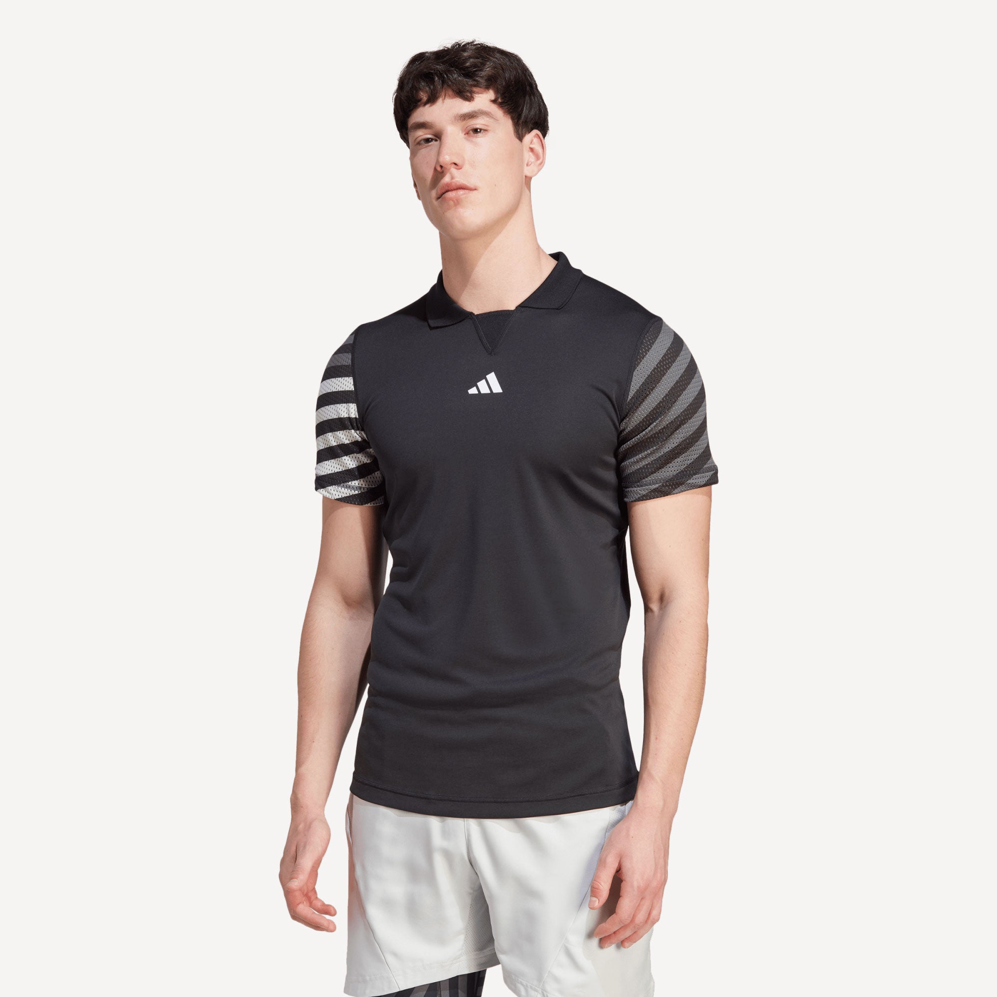 adidas Freelift New York Pro Men's Tennis Polo Black (1)