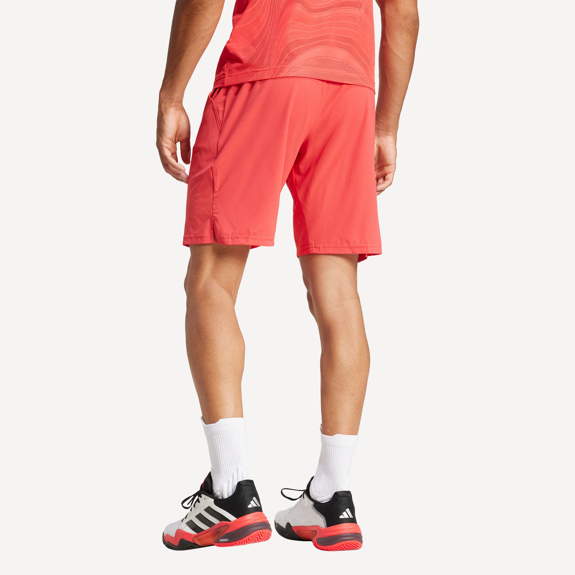 adidas Gameset Men's Ergo 7-Inch Tennis Shorts - Red (2)