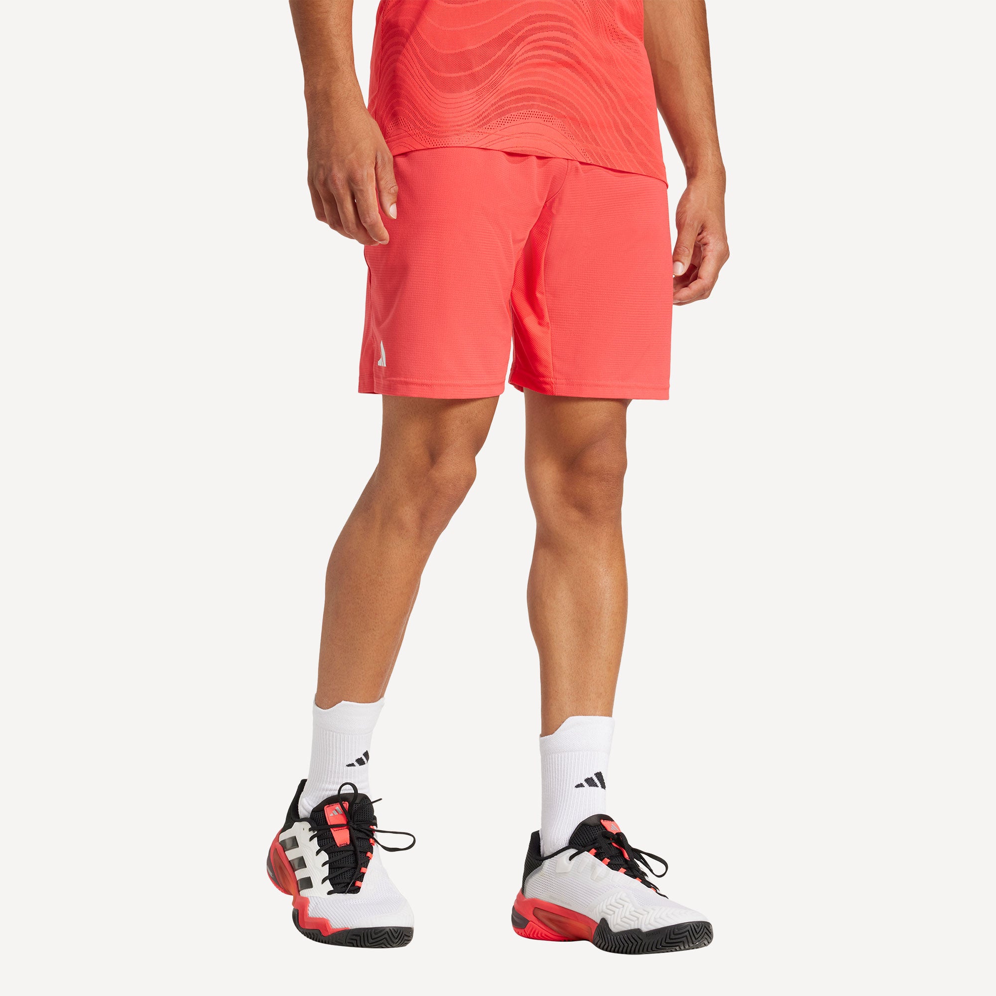 adidas Gameset Men's Ergo 7-Inch Tennis Shorts - Red (3)