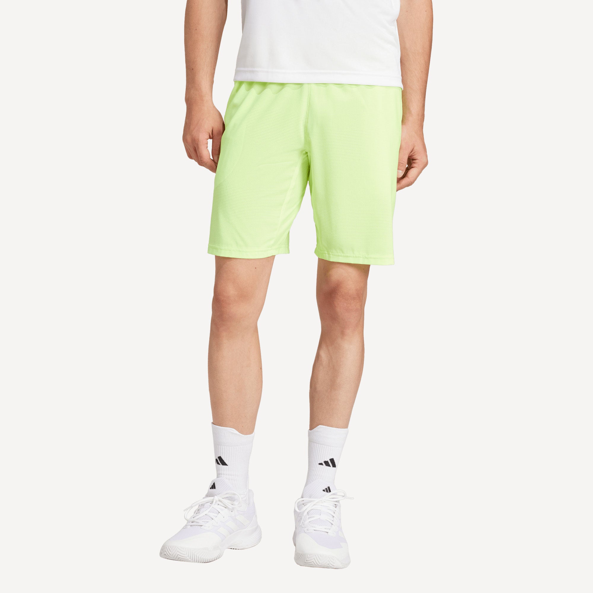 adidas Gameset Men's Ergo 7-Inch Tennis Shorts - Green (1)