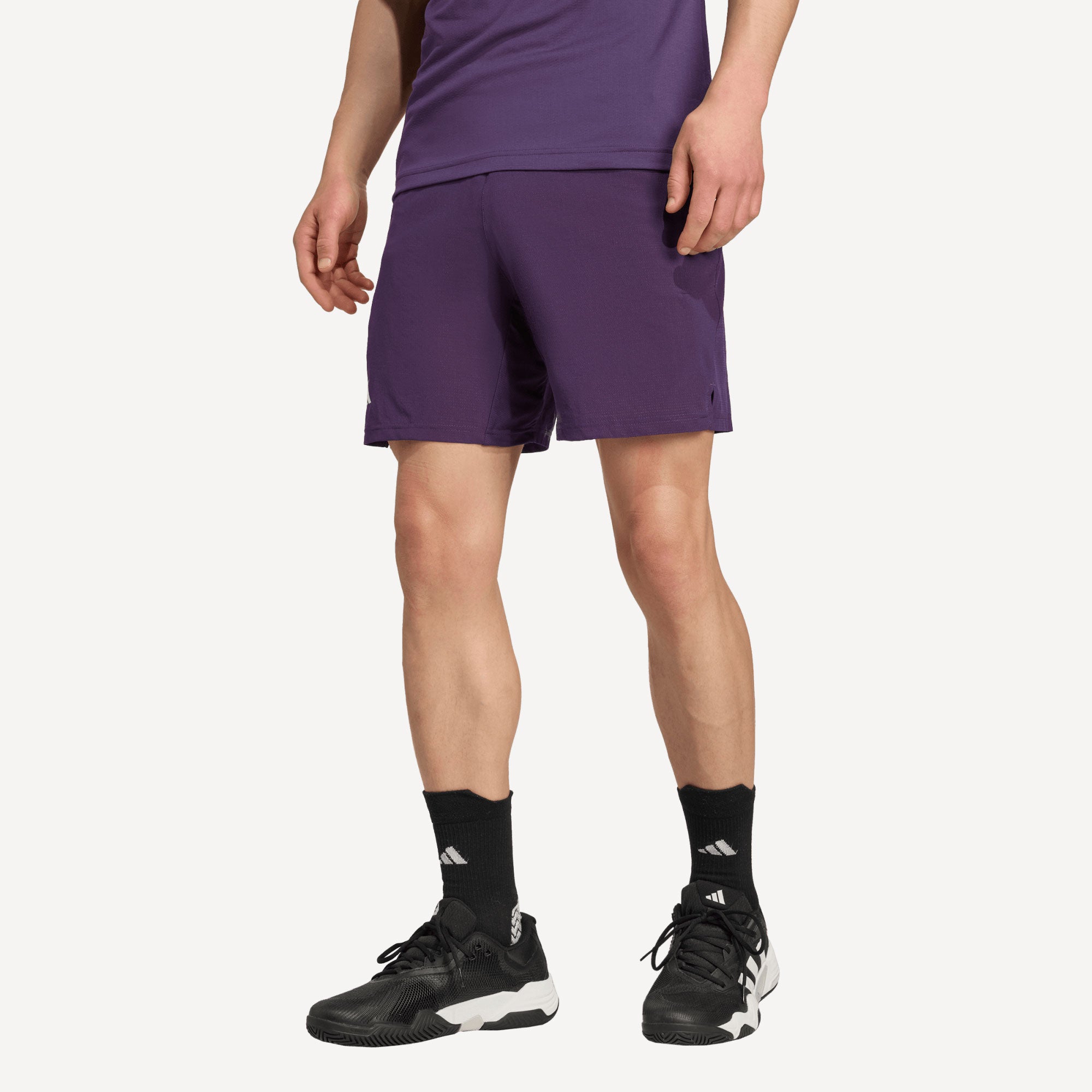 adidas Gameset Men's Ergo 7-Inch Tennis Shorts - Purple (1)