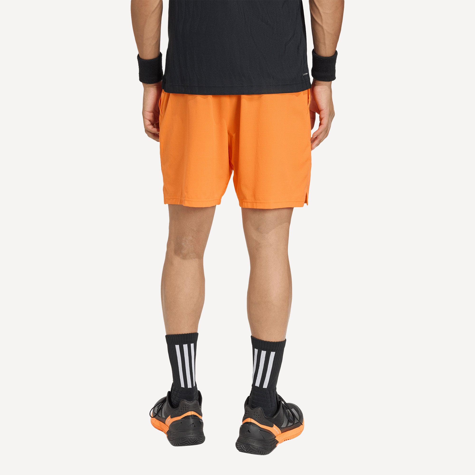 adidas Gameset Men's Ergo 7-Inch Tennis Shorts - Orange (2)