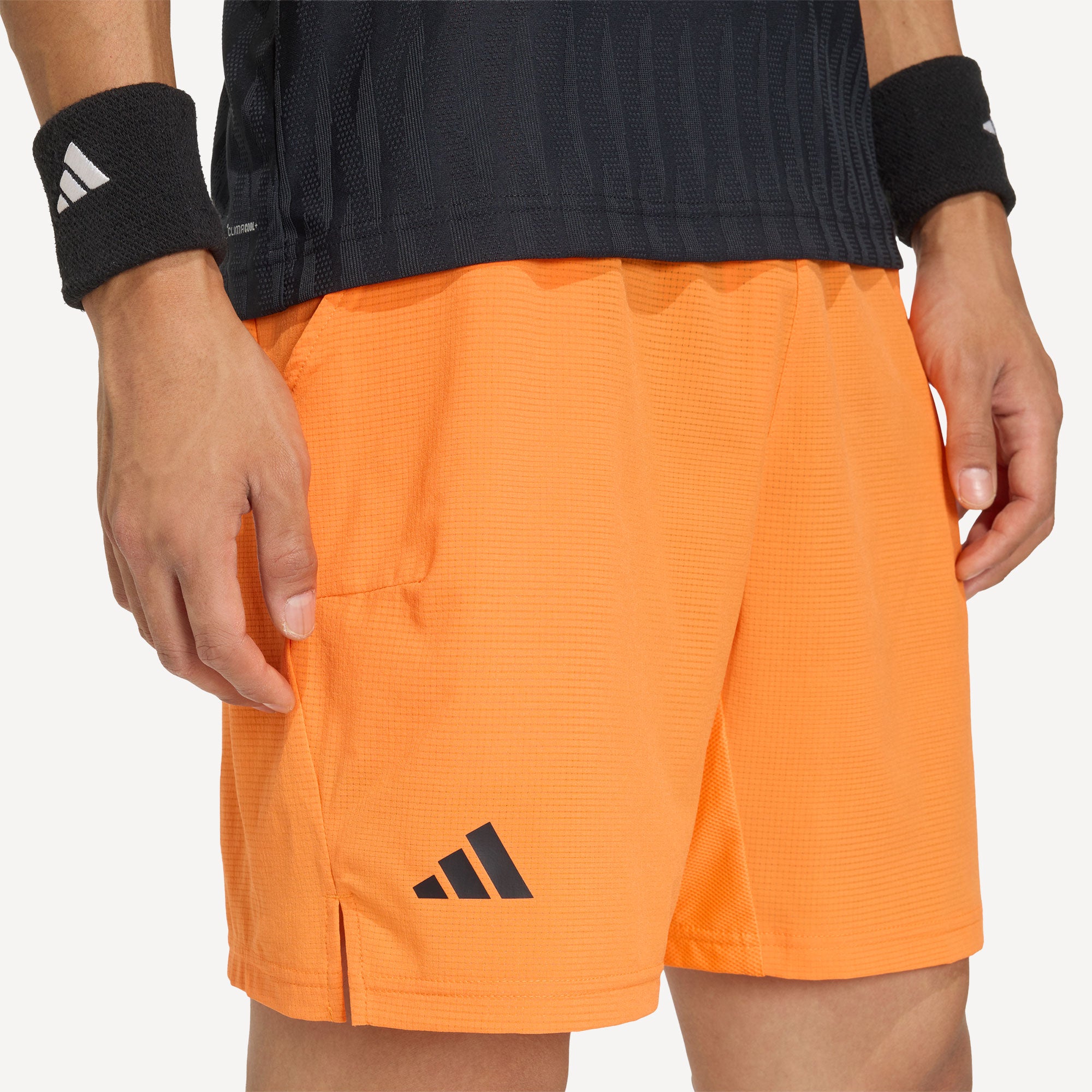 adidas Gameset Men's Ergo 7-Inch Tennis Shorts - Orange (4)