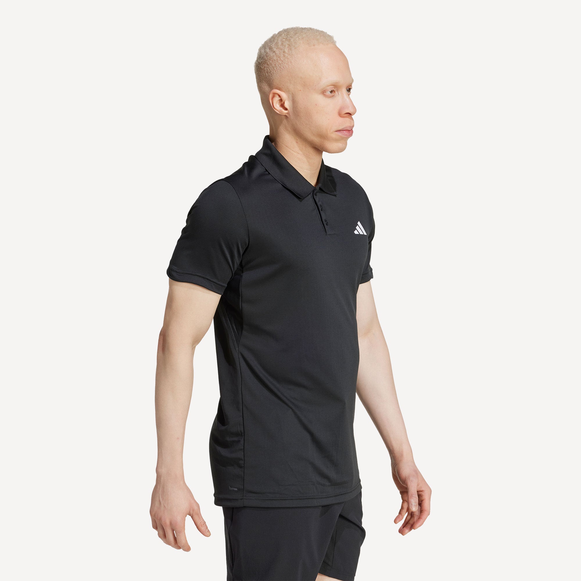 adidas Gameset Men's Freelift Tennis Polo - Black (3)