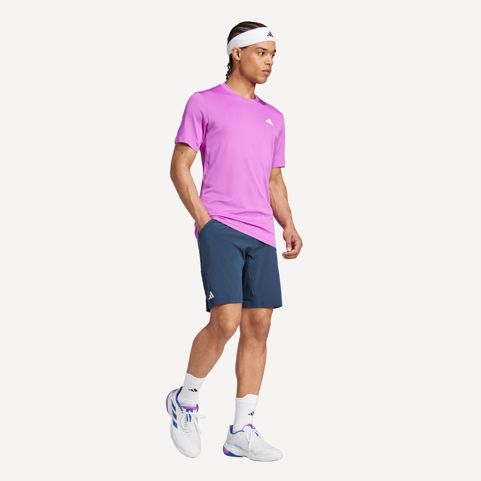 adidas Gameset Men's Freelift Tennis Shirt - Purple (3)
