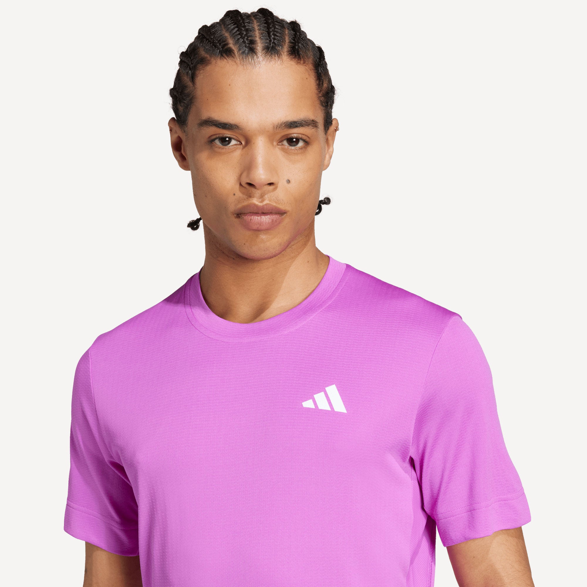 adidas Gameset Men's Freelift Tennis Shirt - Purple (4)
