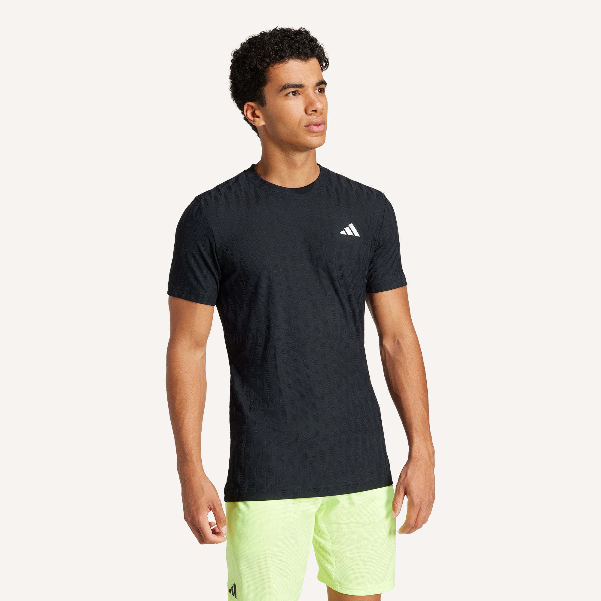 adidas Gameset Men's Freelift Tennis Shirt - Black (3)