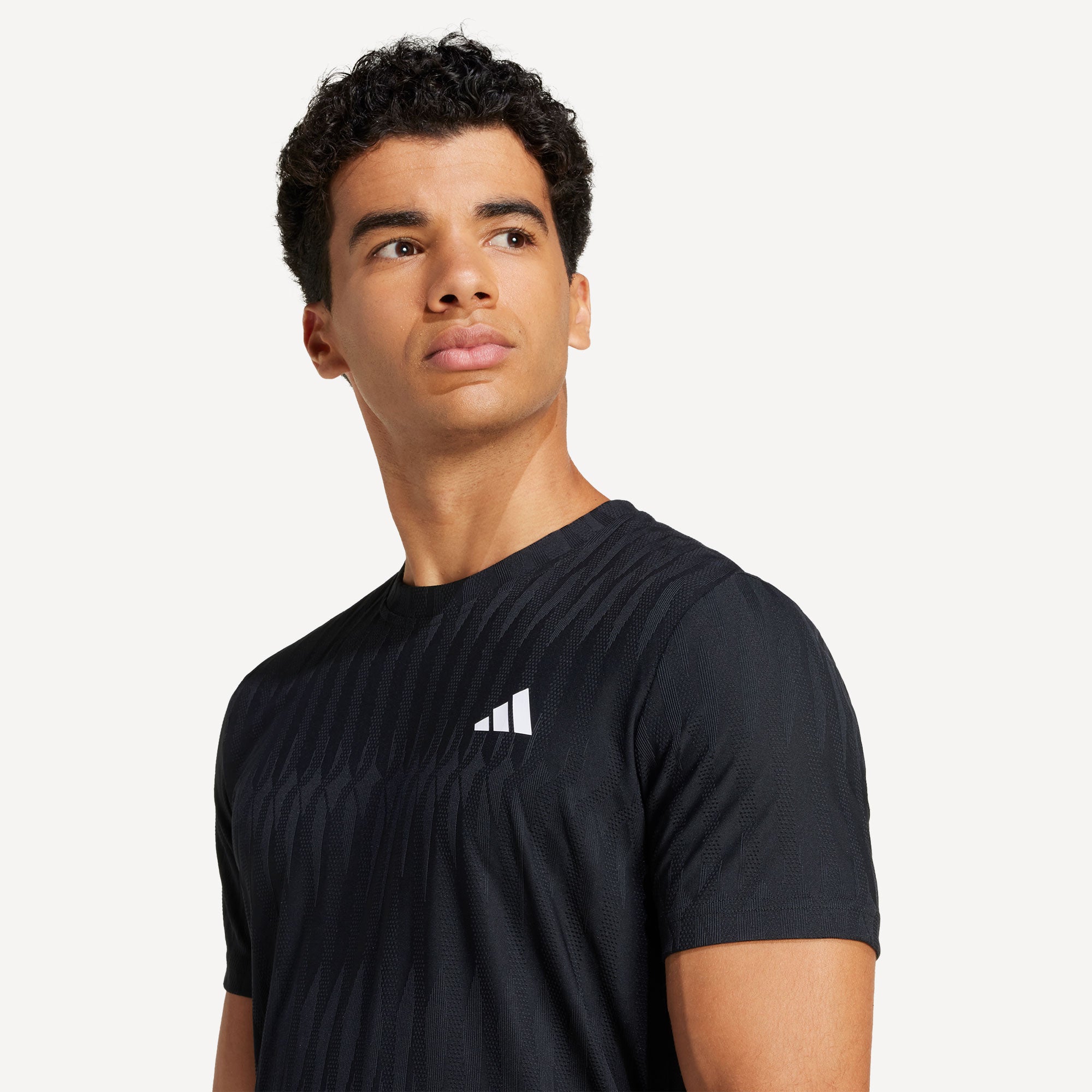 adidas Gameset Men's Freelift Tennis Shirt - Black (4)