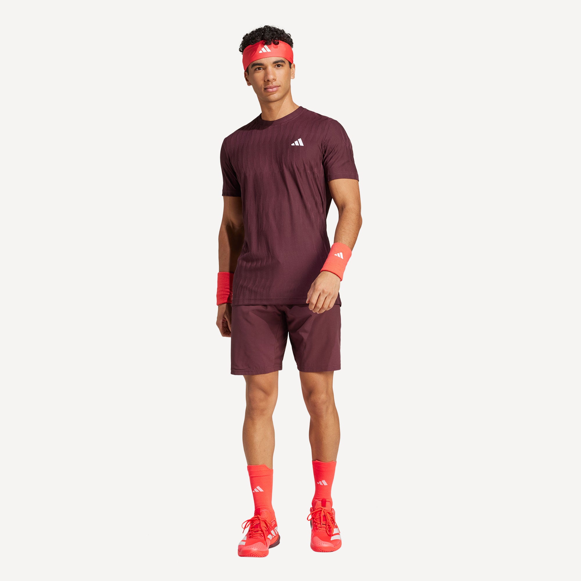 adidas Gameset Men's Freelift Tennis Shirt - Red (4)
