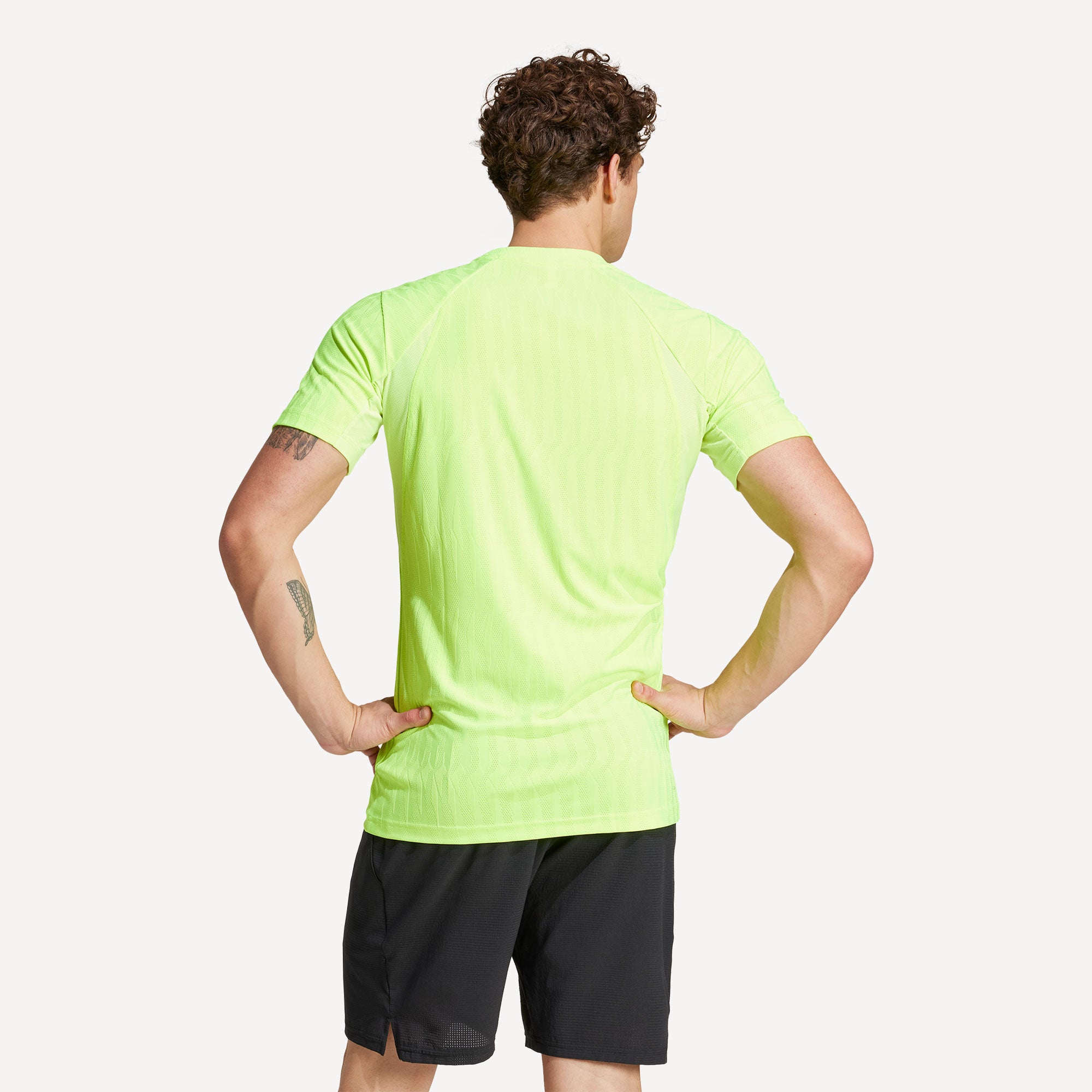 adidas Gameset Men's Freelift Tennis Shirt - Green (2)
