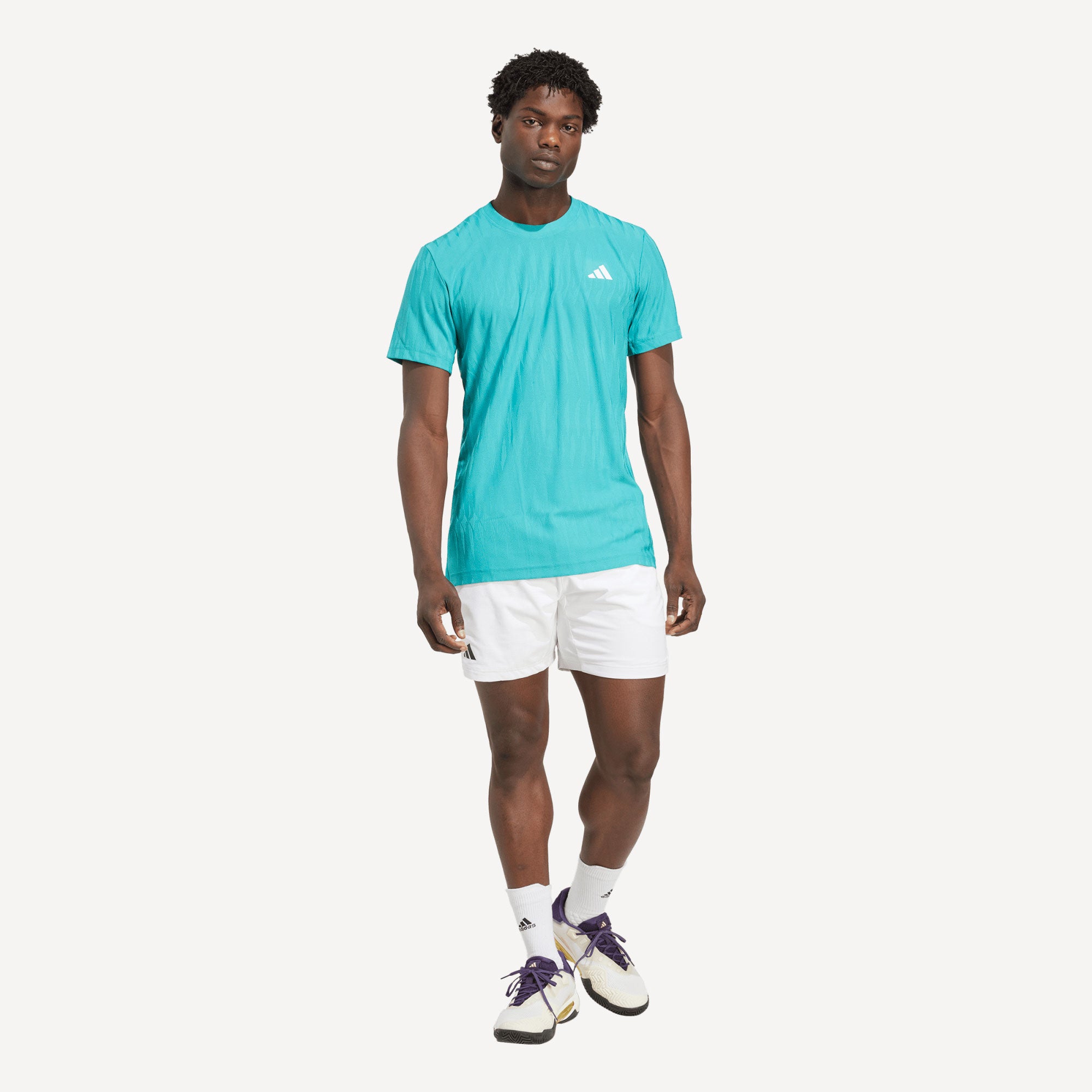 adidas Gameset Men's Freelift Tennis Shirt - Green (4)