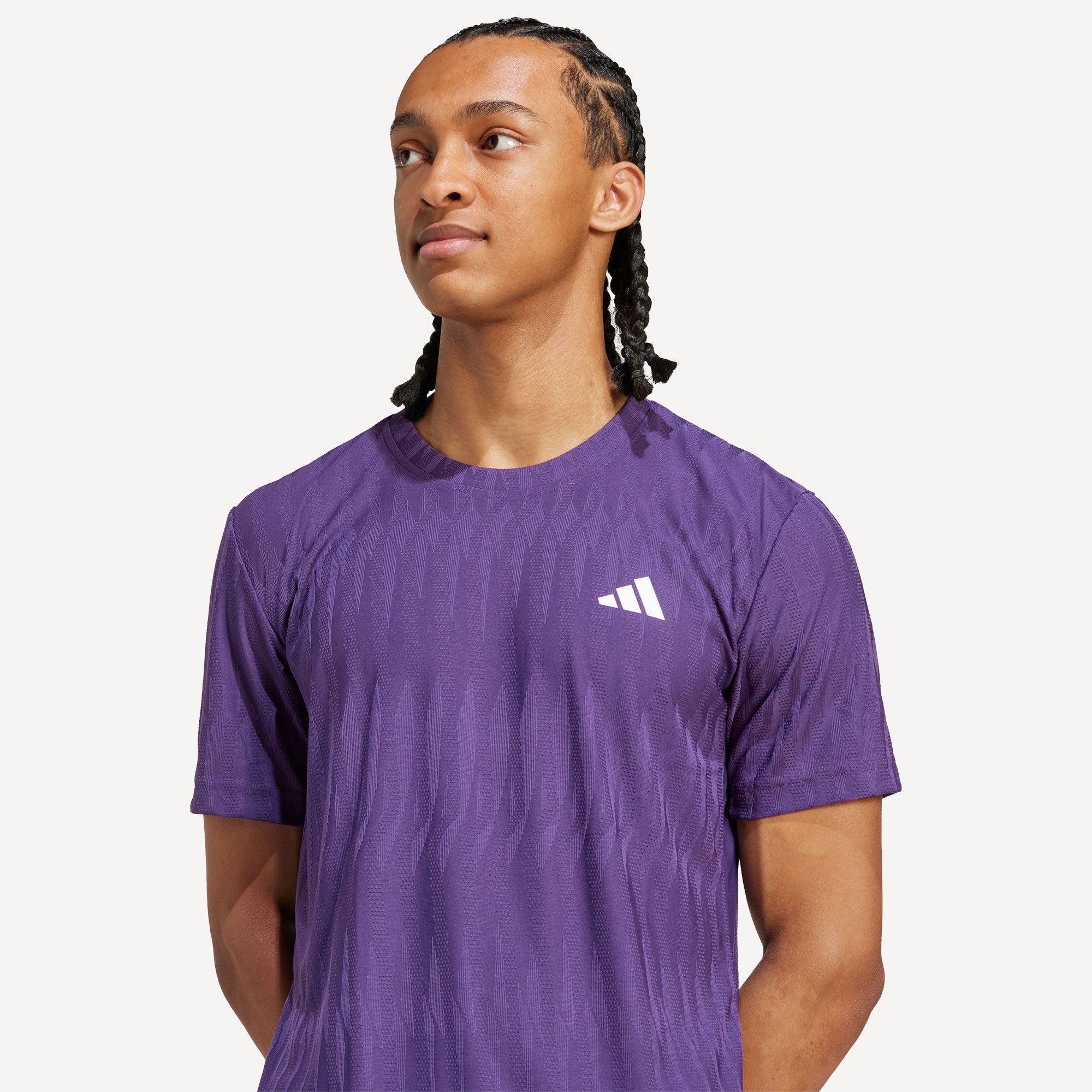 adidas Gameset Men's Freelift Tennis Shirt - Purple (4)