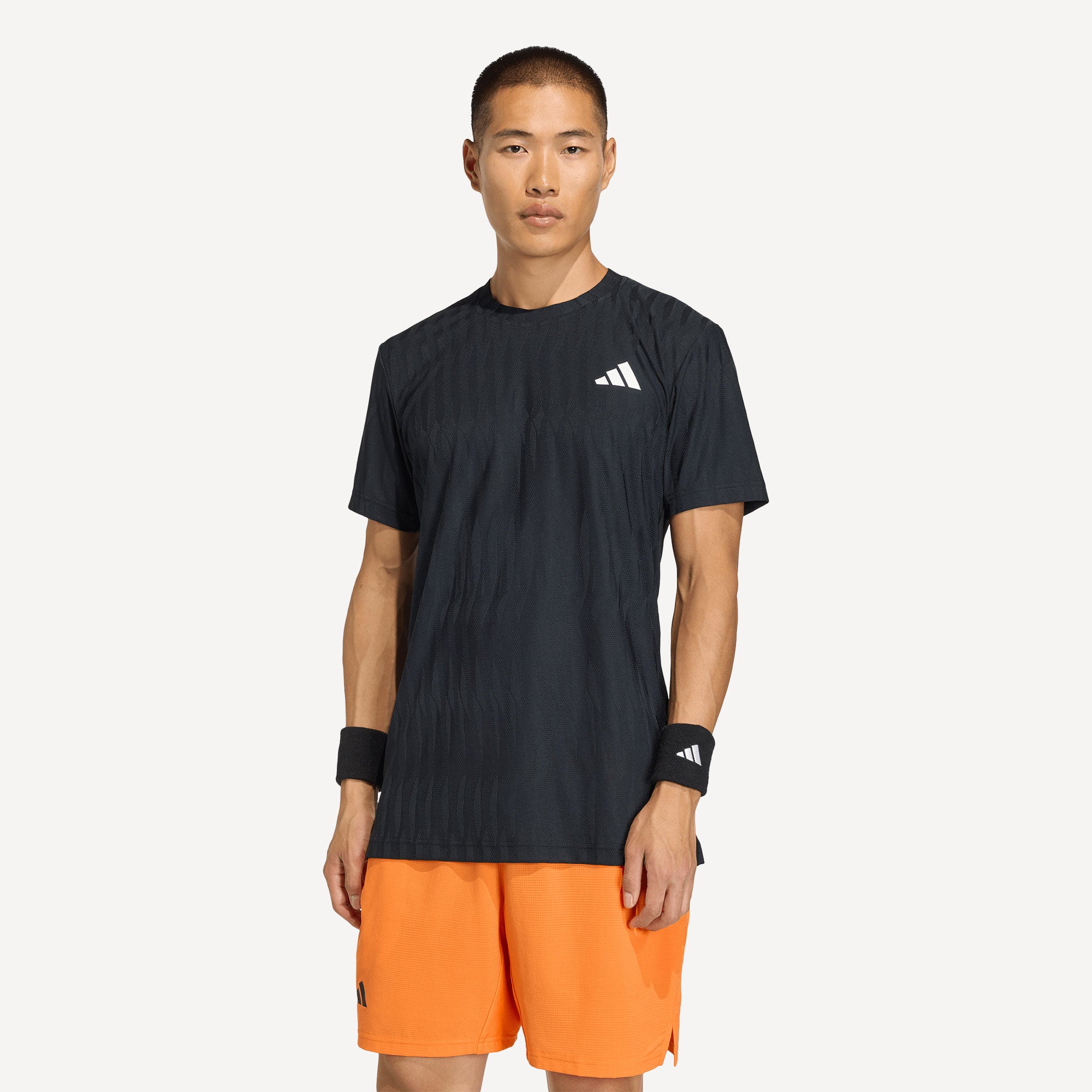 adidas Gameset Men's Freelift Tennis Shirt - Black (1)