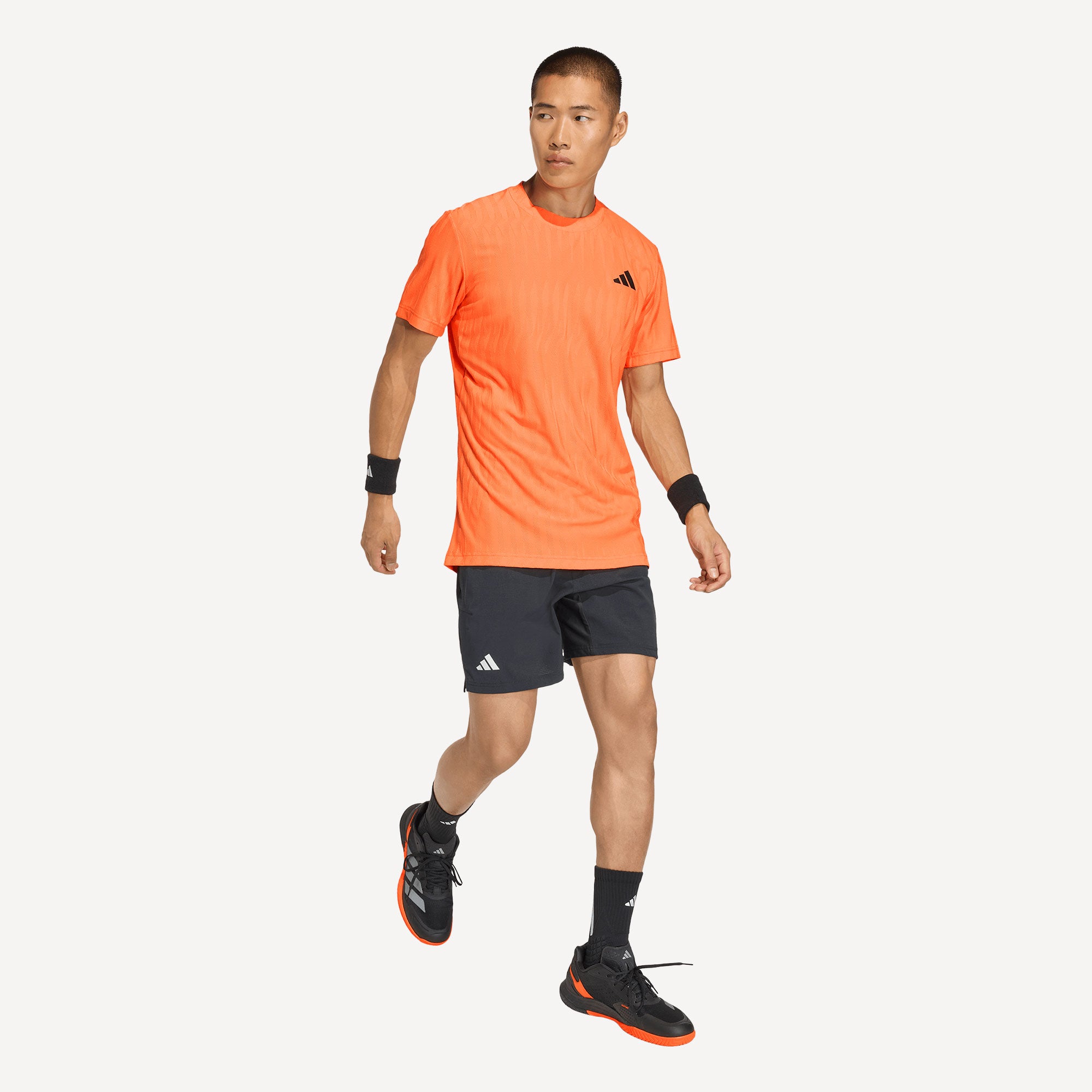 adidas Gameset Men's Freelift Tennis Shirt - Orange (3)