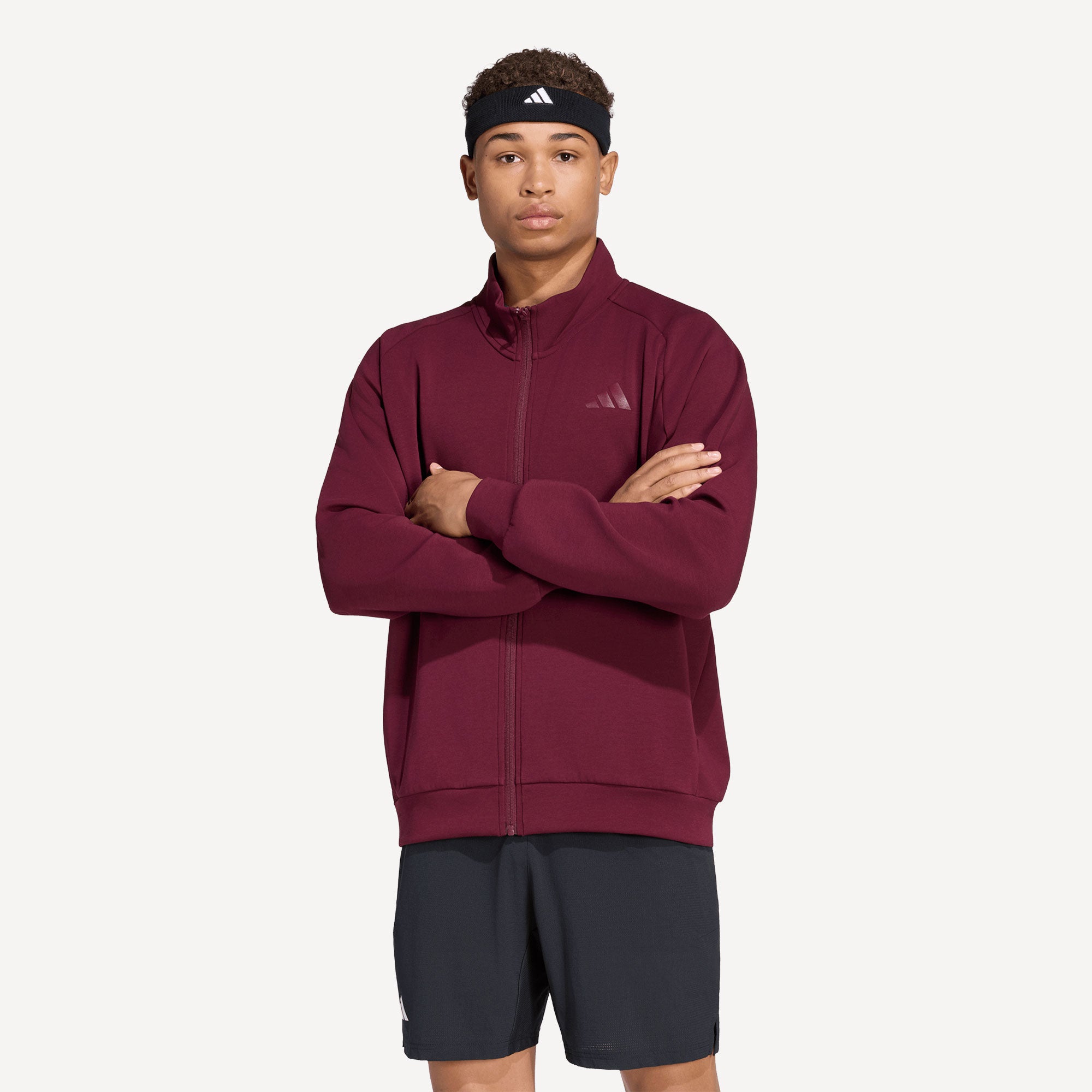 adidas Gameset Men's Tennis Jacket - Red (1)