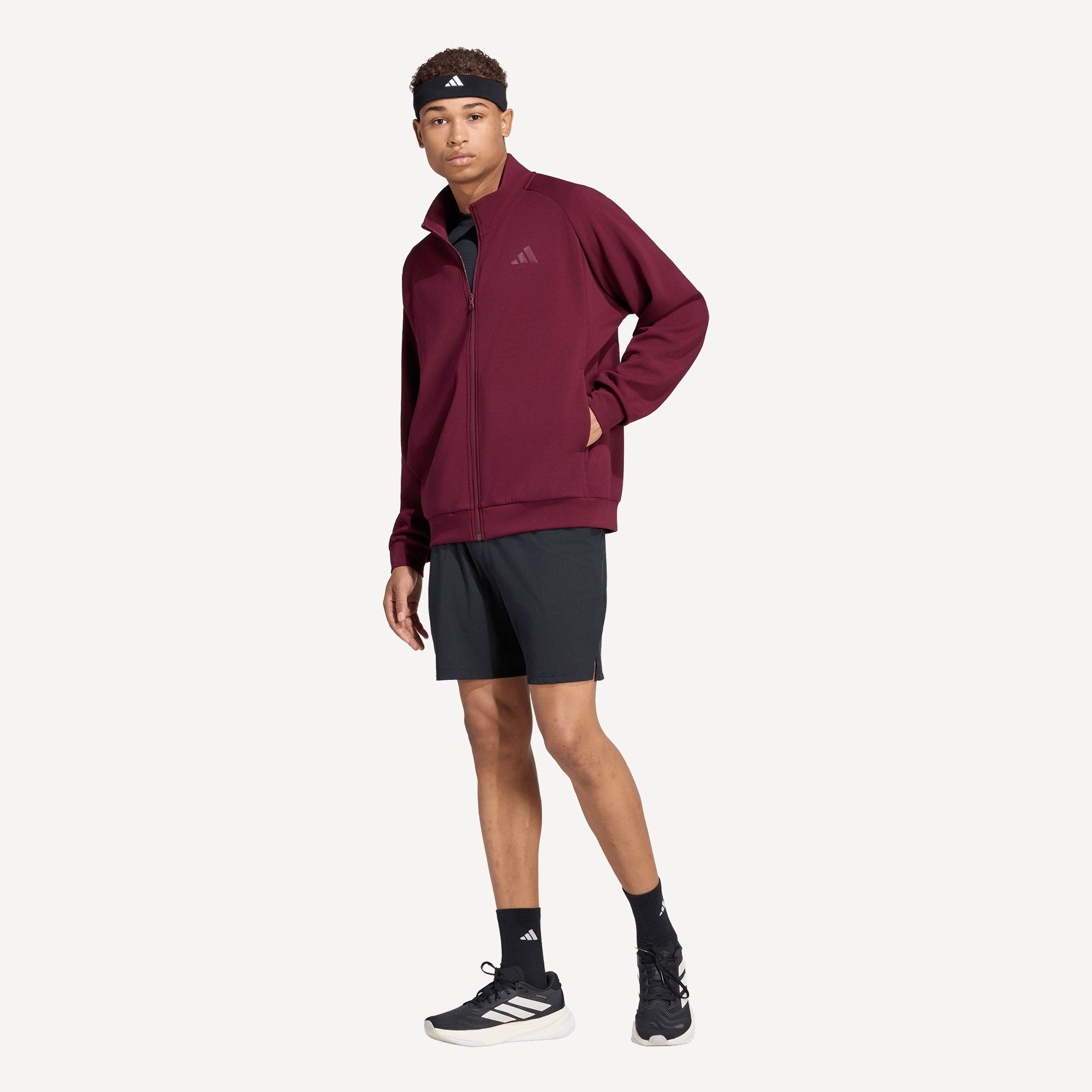 adidas Gameset Men's Tennis Jacket - Red (3)