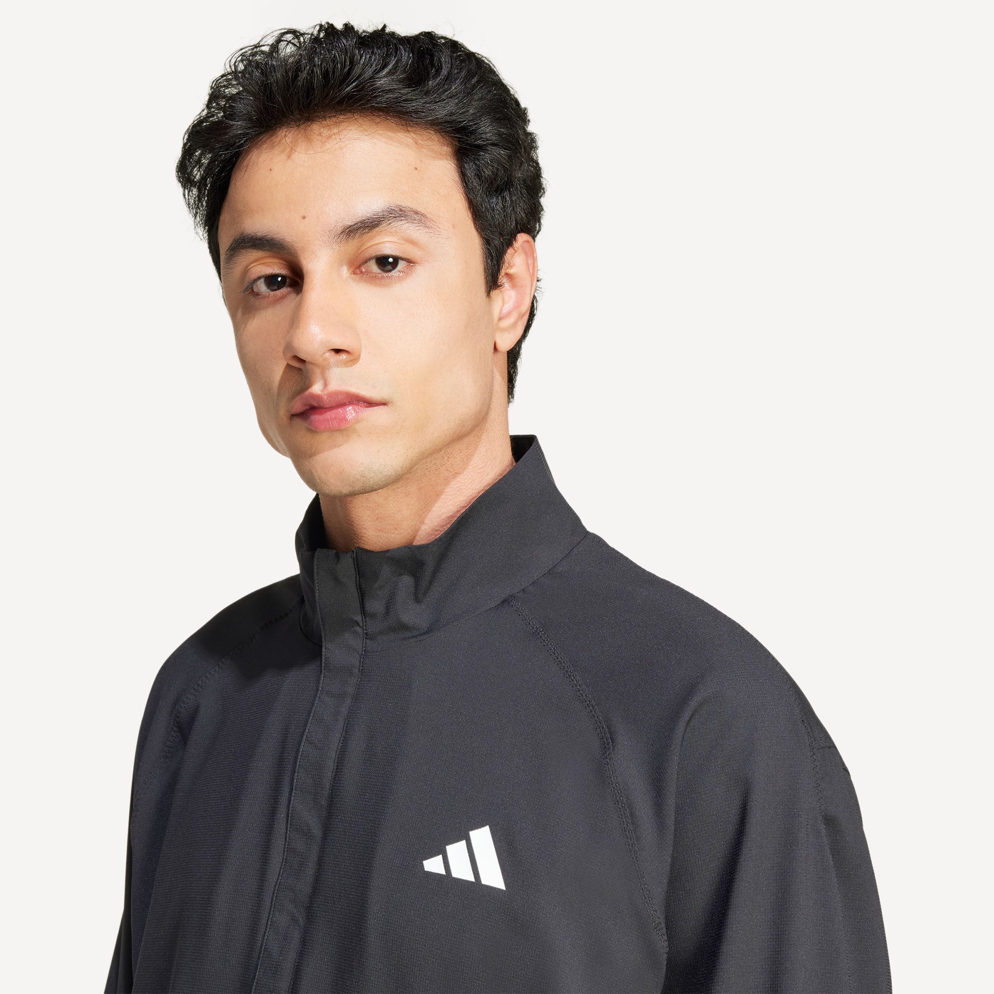 adidas Gameset Men's Walk On Tennis Jacket - Black (4)
