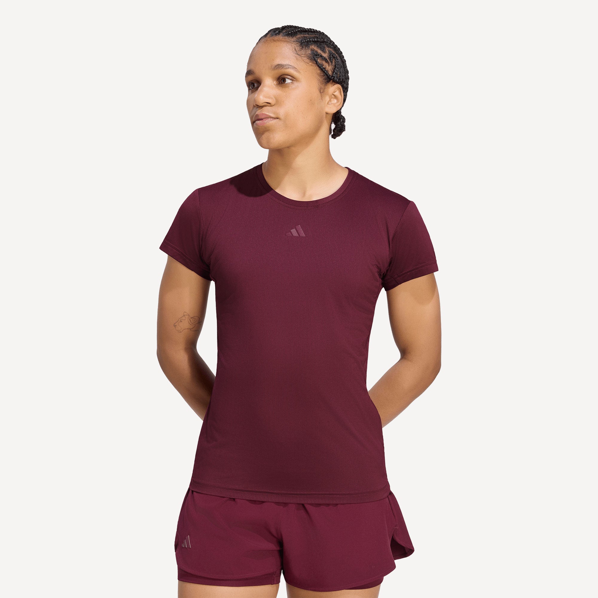 adidas Gameset Women's Freelift Tennis Shirt - Red (1)