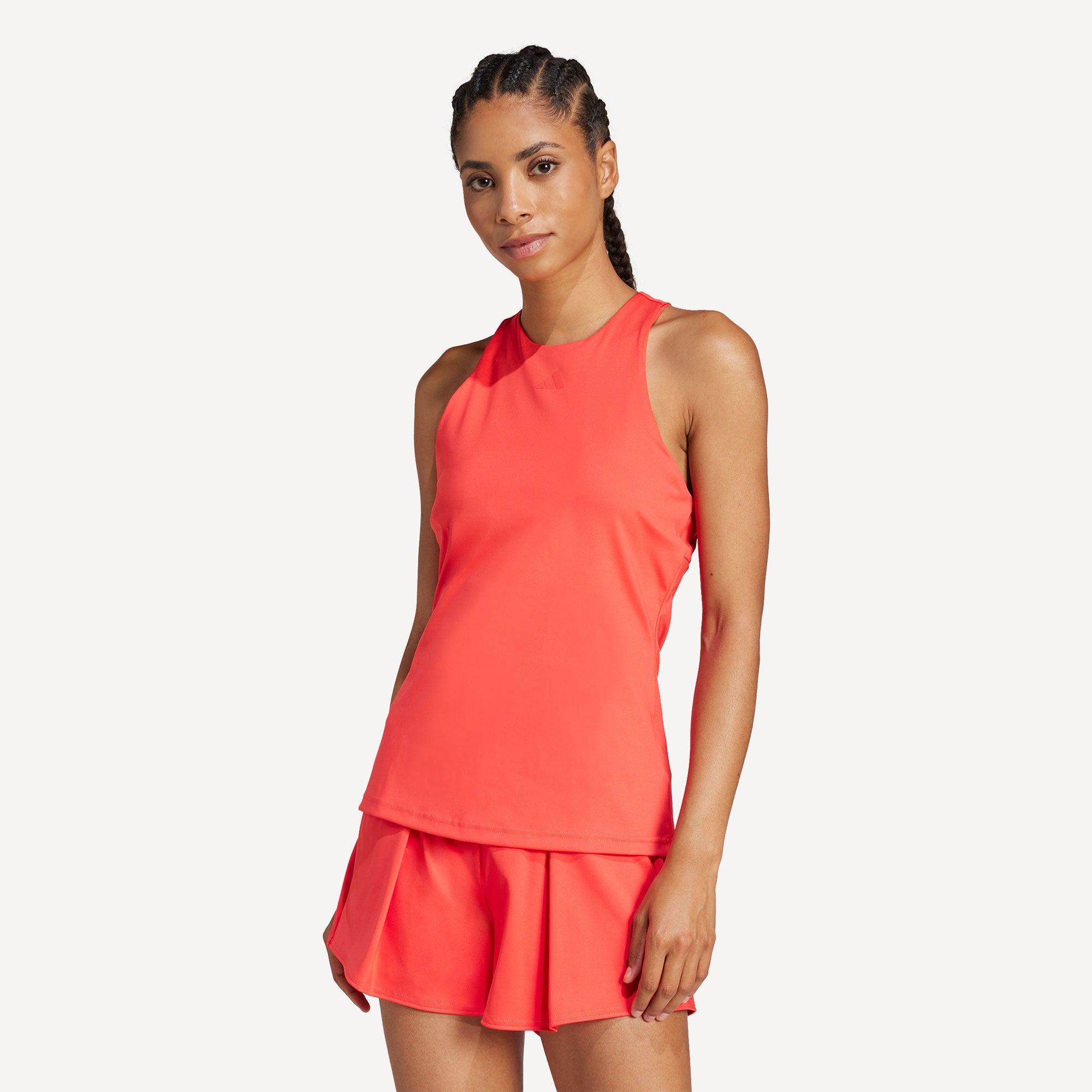adidas Gameset Women's Y Tennis Tank - Red (1)