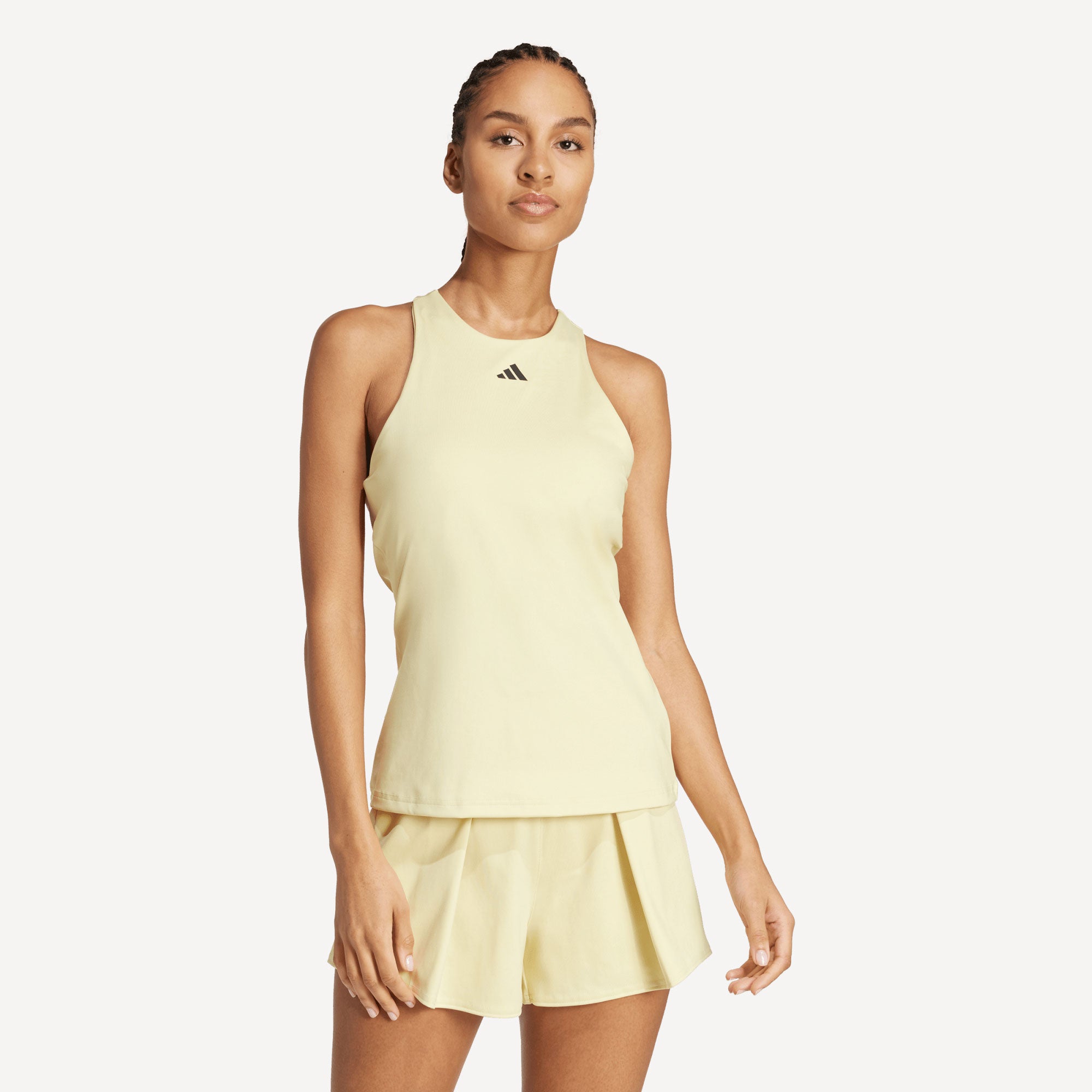 adidas Gameset Women's Y Tennis Tank - Yellow (1)