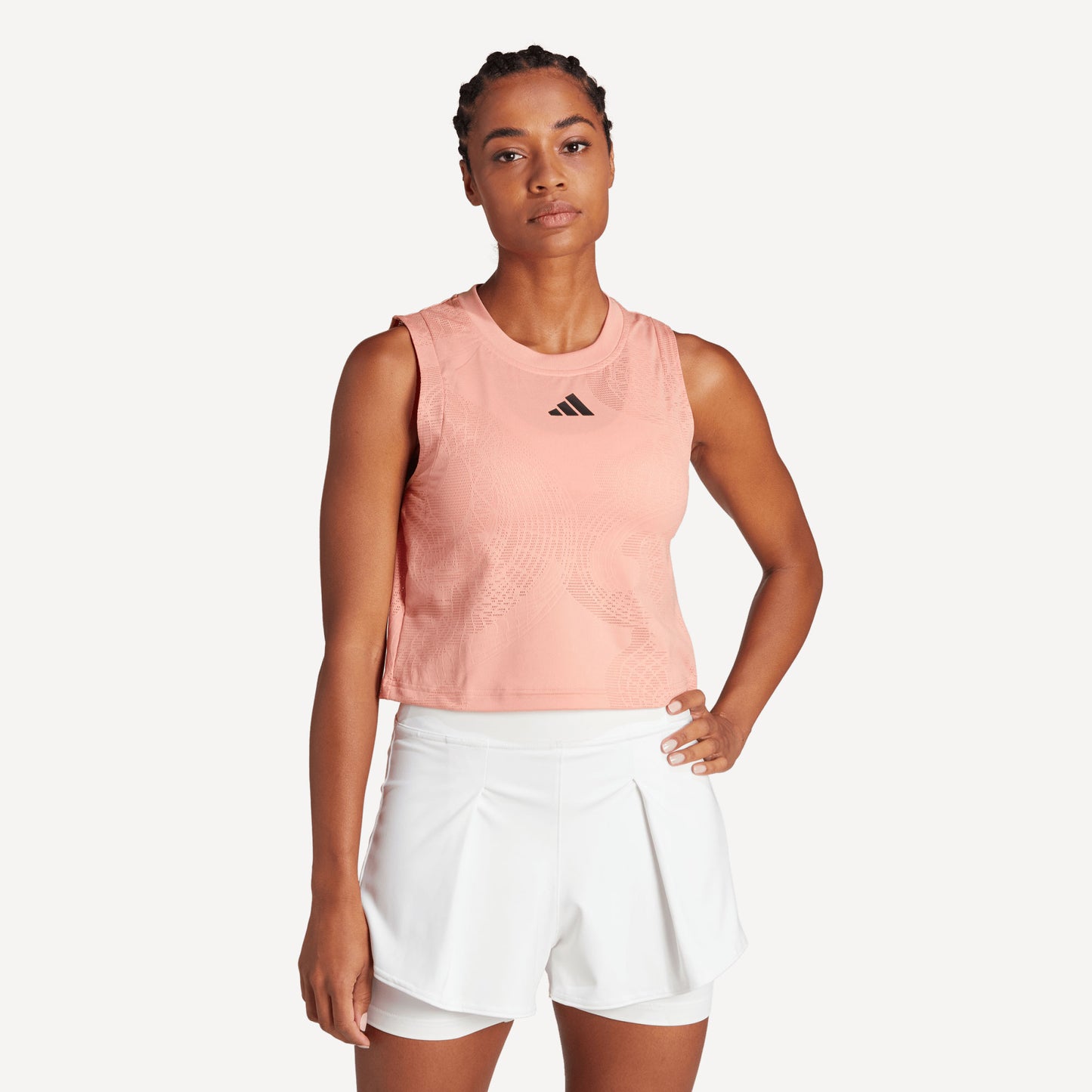 adidas London Pro Match Women's Tennis Tank Orange (1)