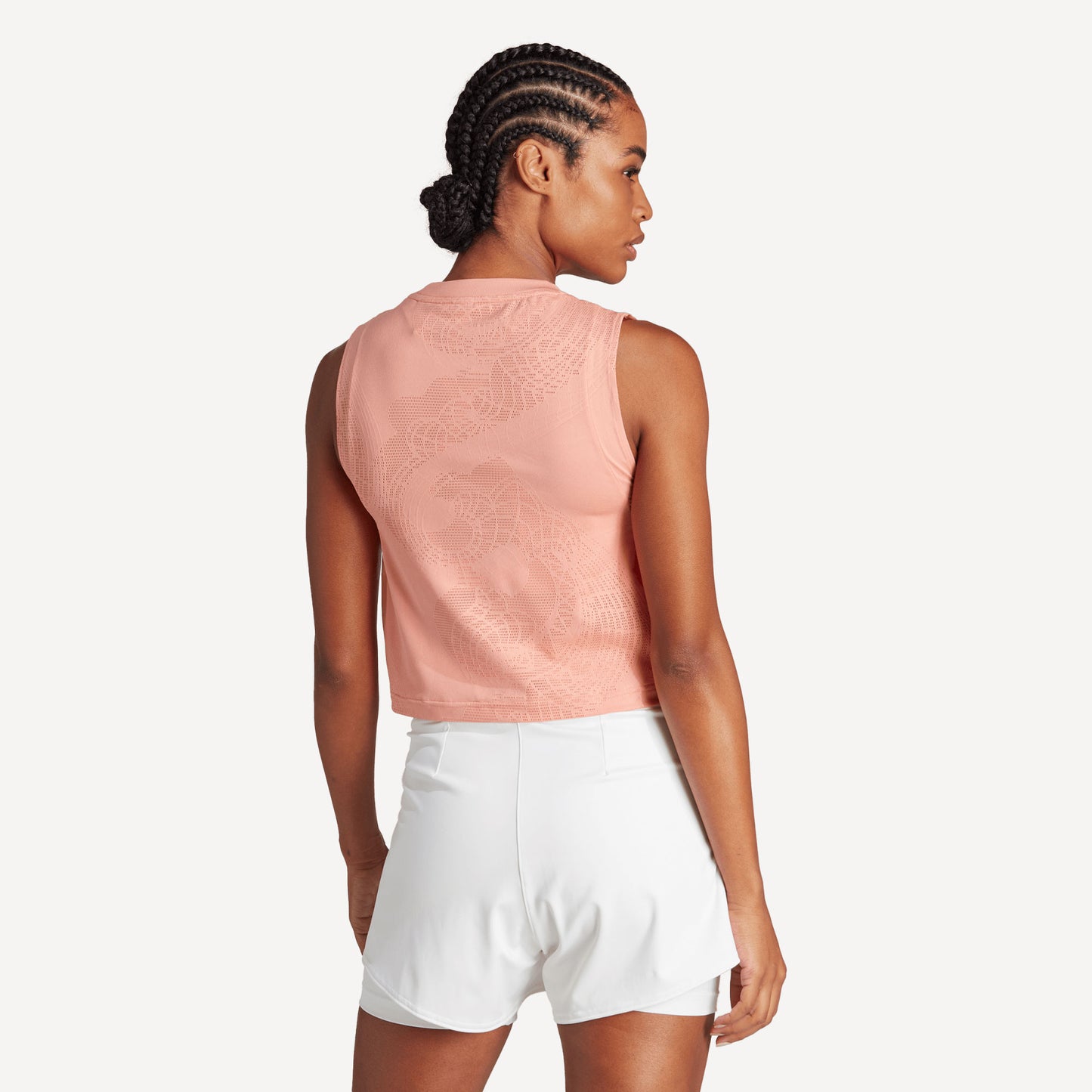 adidas London Pro Match Women's Tennis Tank Orange (2)