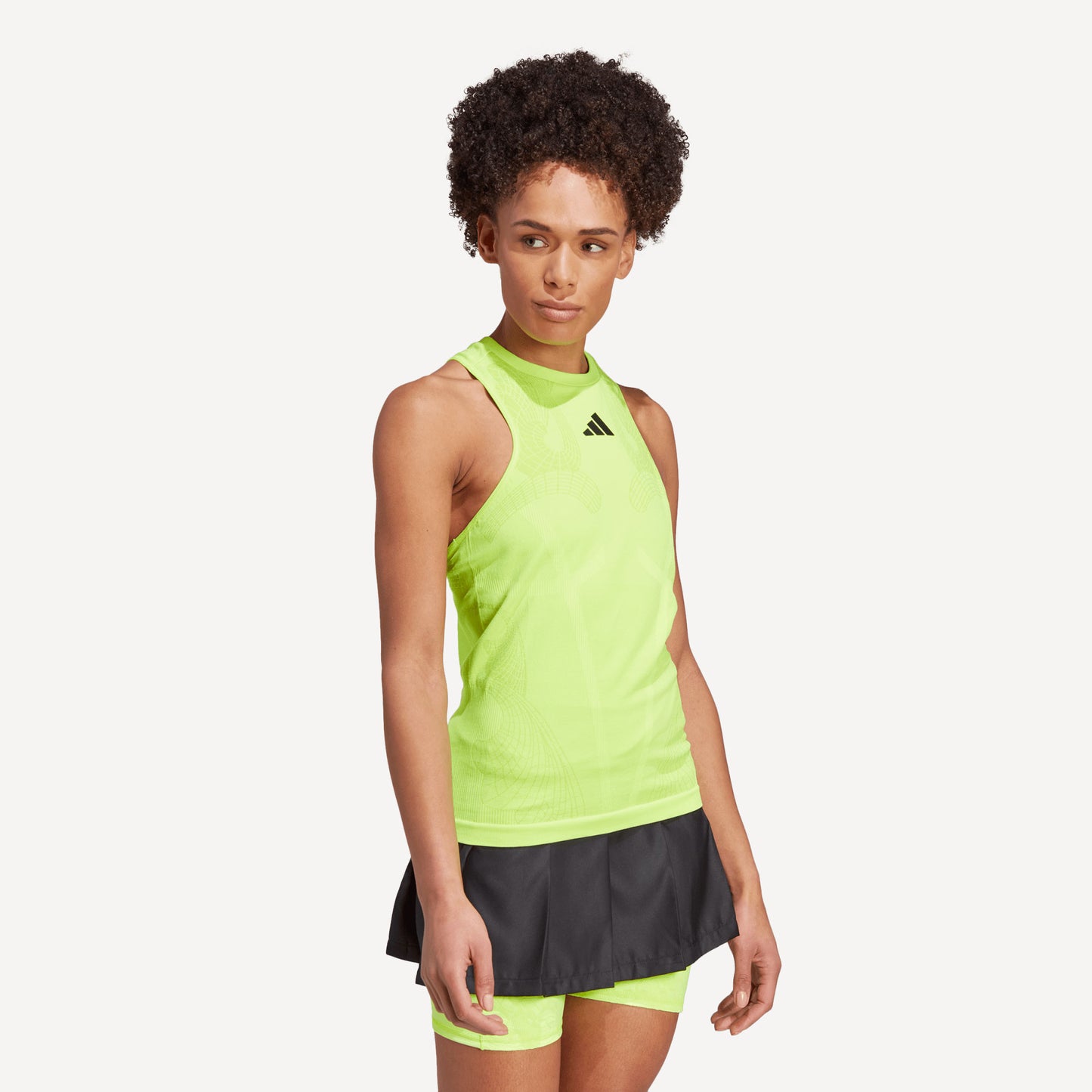 adidas London Pro Women's Seamless Y Tennis Tank Yellow (3)