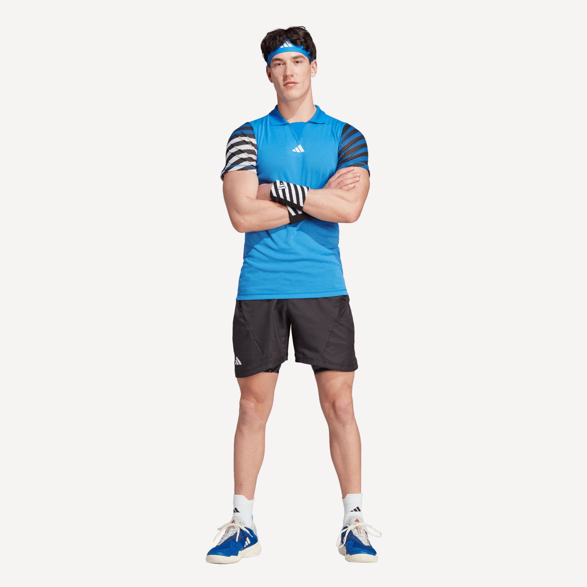 adidas New York Pro Men's 2IN1 Tennis Shorts Black (3)