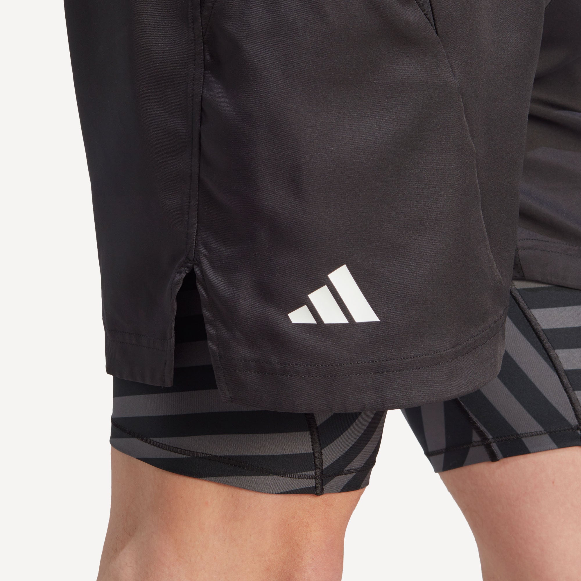 adidas New York Pro Men's 2IN1 Tennis Shorts Black (5)